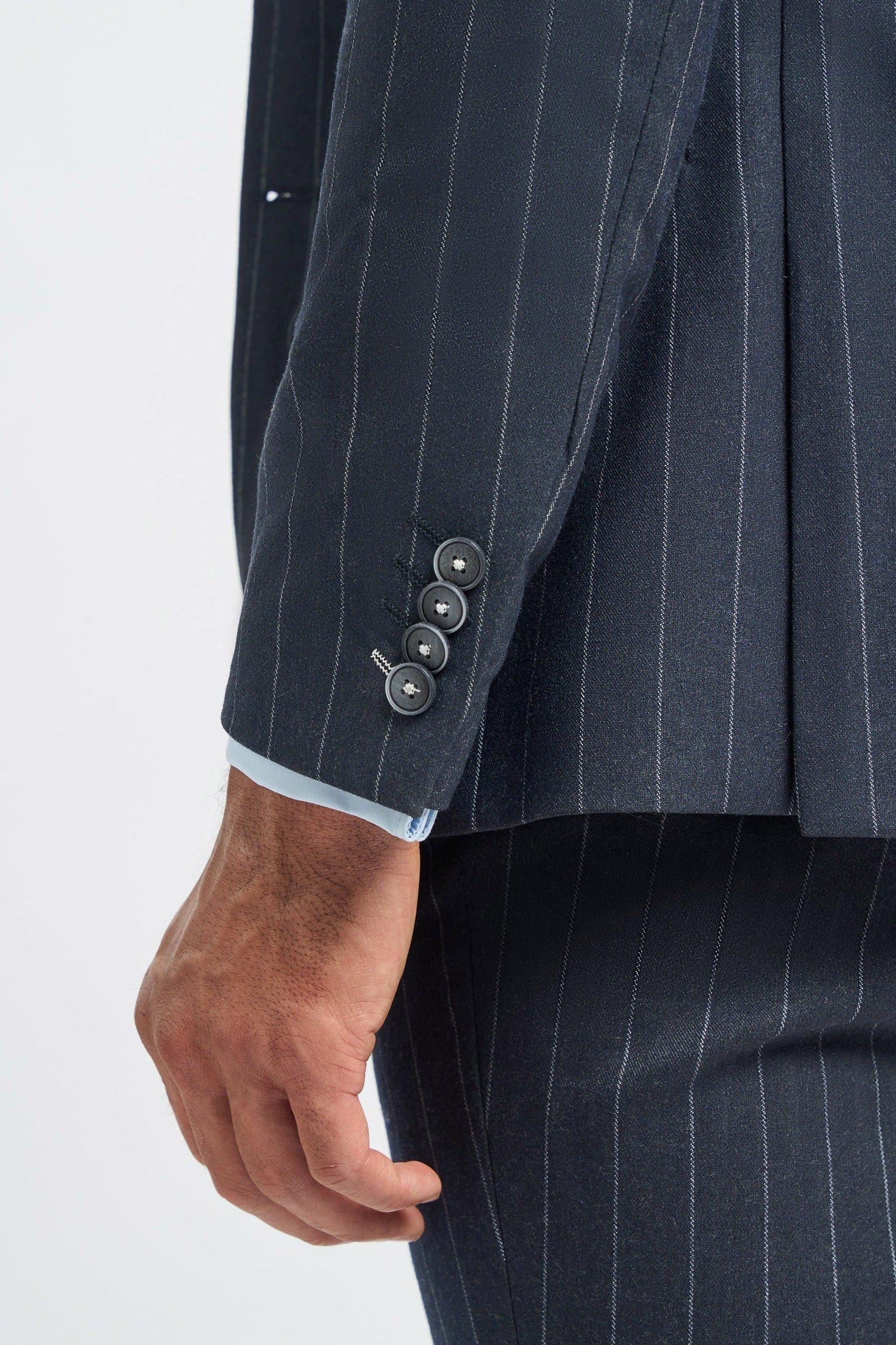 INVINCIBLE – CAVANI NAVY PINSTRIPE JACKET
