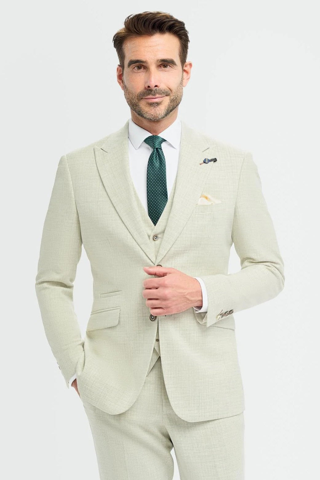 Cavani – Tropez Tailored Suit Blazer in Green