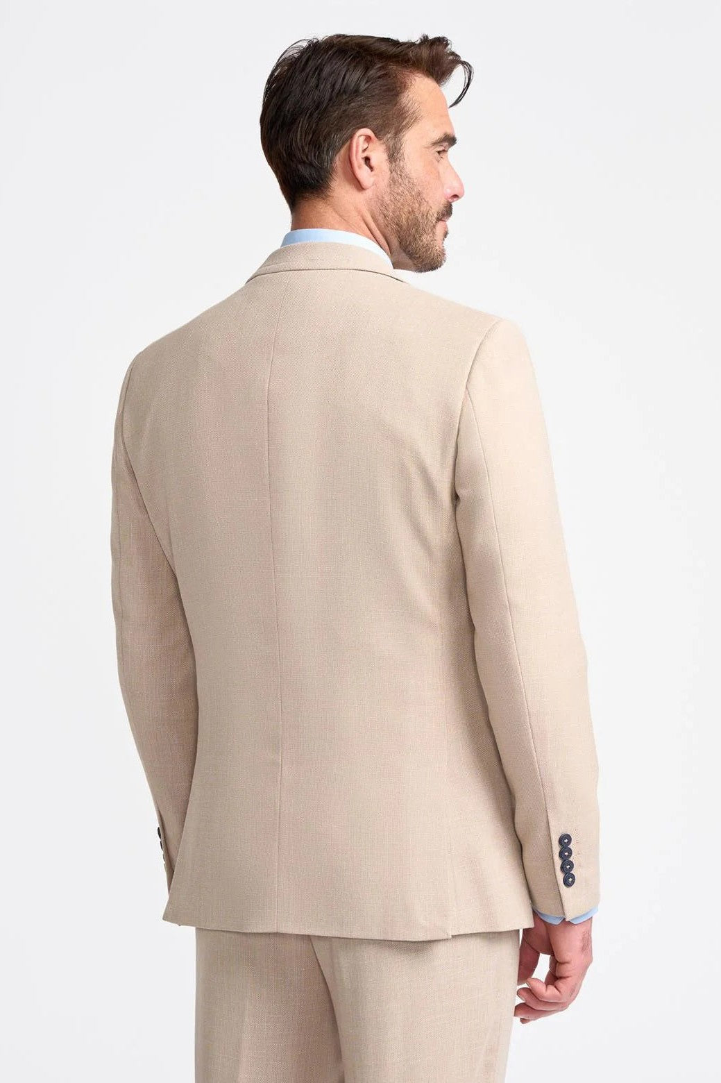 MIAMI – STONE TAILORED FIT LINEN BLEND BLAZER
