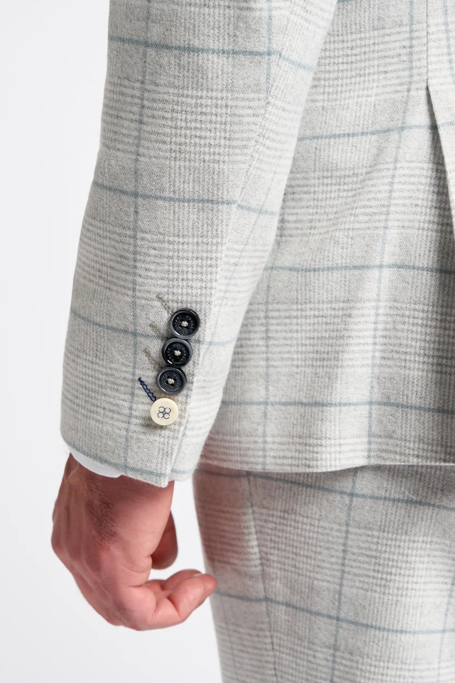 RADHIKA MENS SLIM FIT WHITE THREE PIECE SUIT