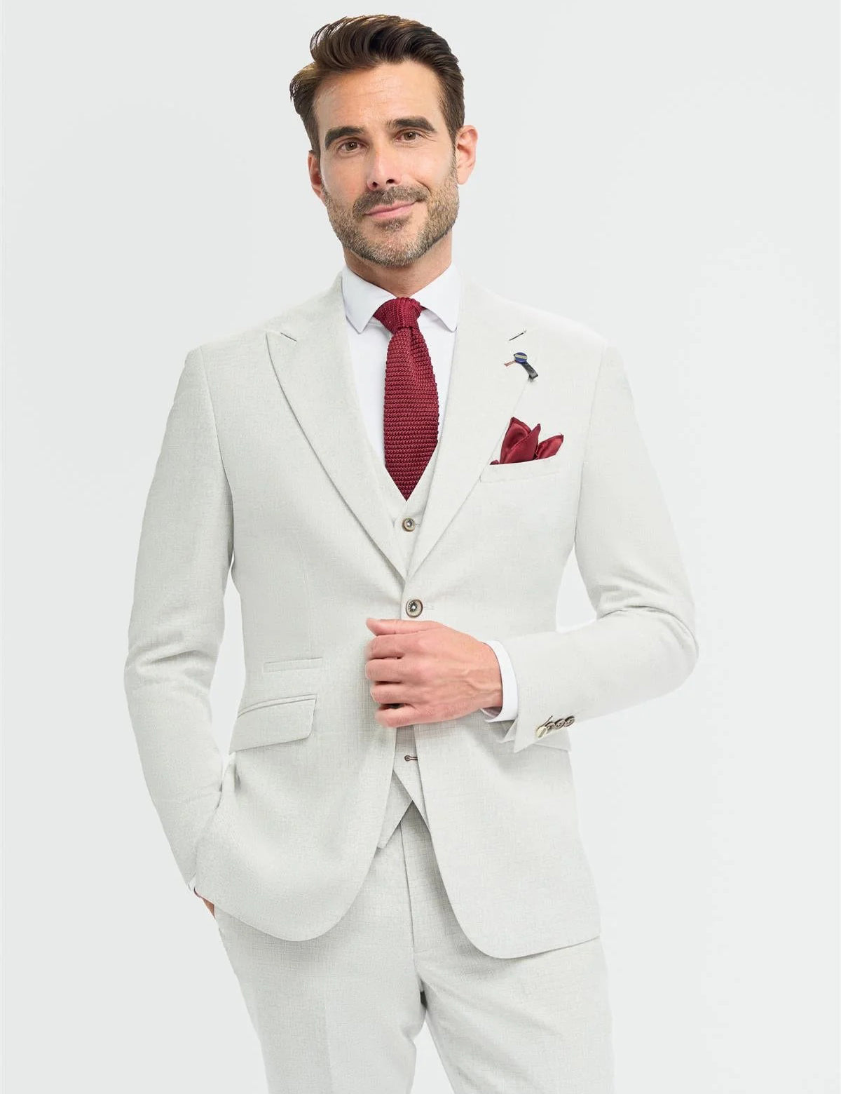 Cavani – Tropez Tailored Suit Blazer in Grey