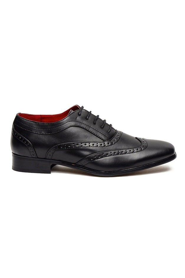 CLASSIC BLACK GATSBY LACE UP BROGUES