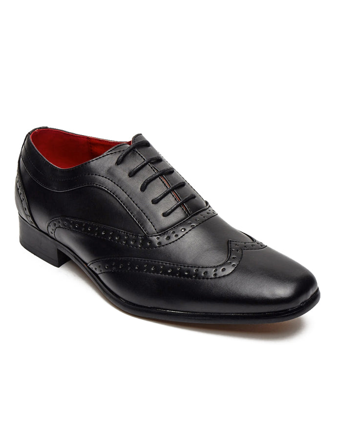 CLASSIC BLACK GATSBY LACE UP BROGUES