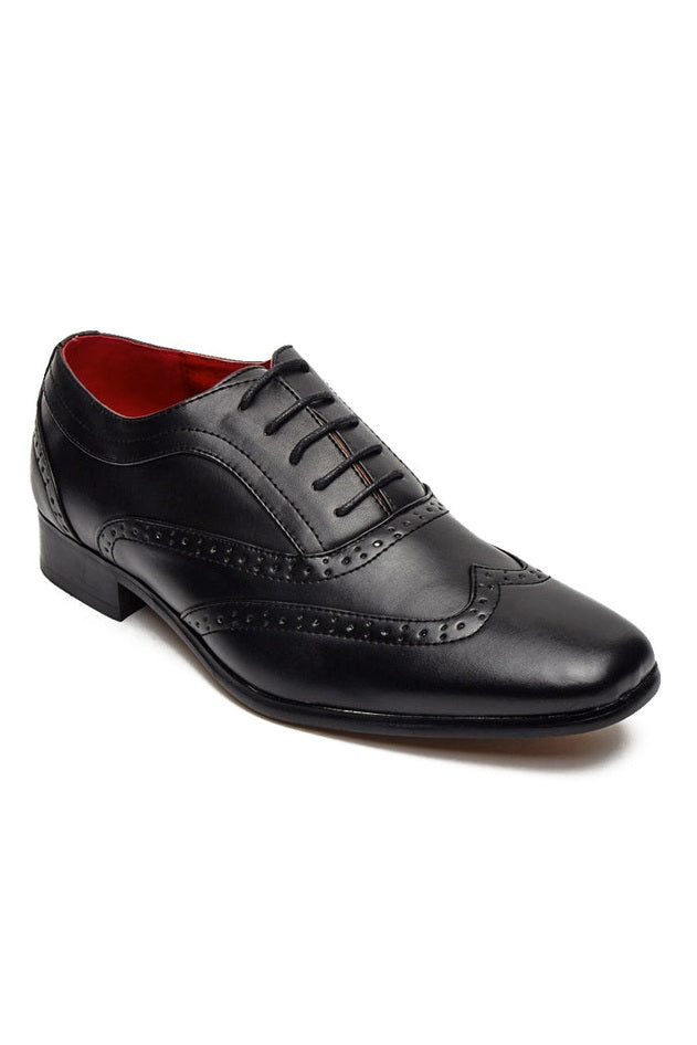 CLASSIC BLACK GATSBY LACE UP BROGUES