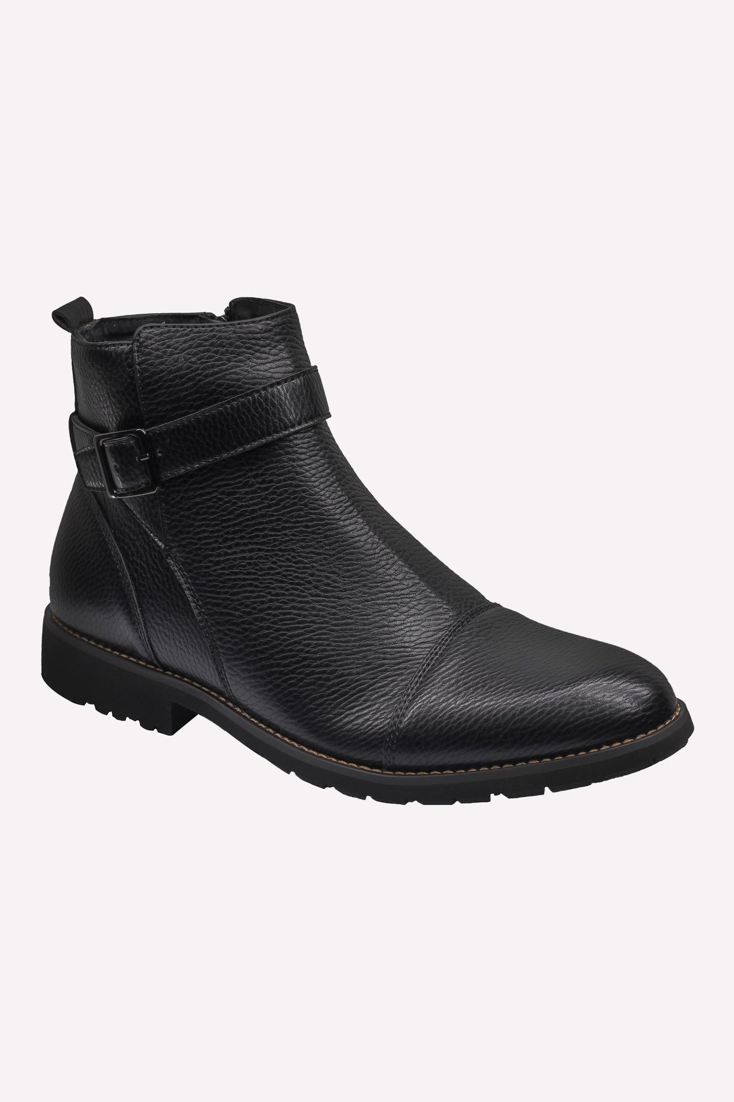 BLACK CHELSEA ANKLE BOOTS WITH ZIP