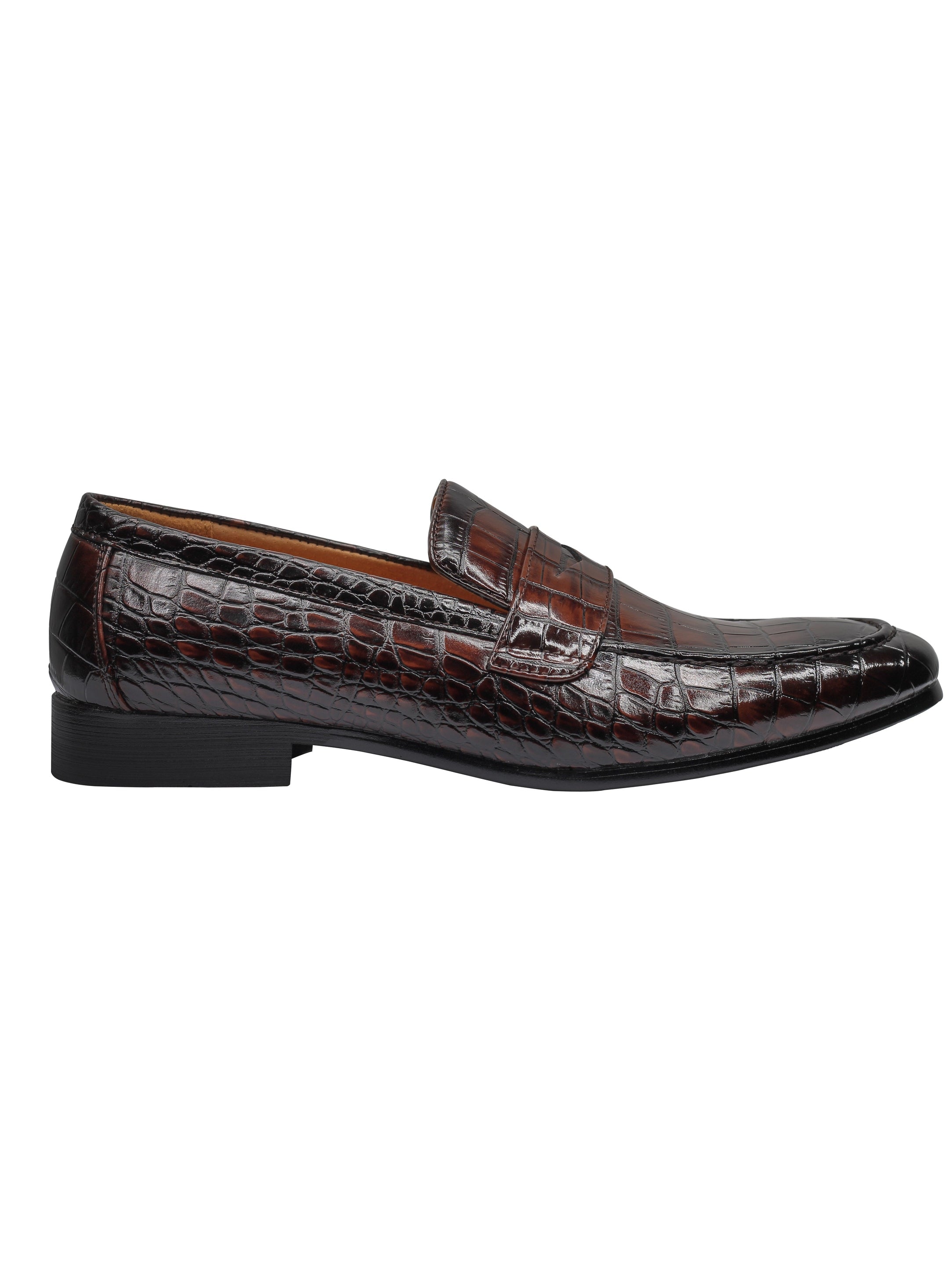 PRINTED PENNY LOAFERS