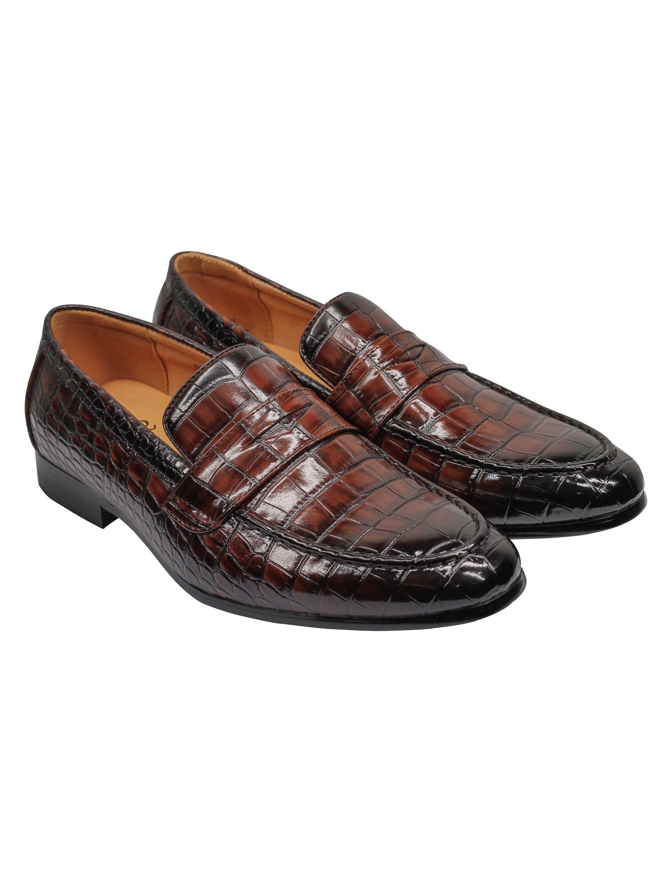 PRINTED PENNY LOAFERS