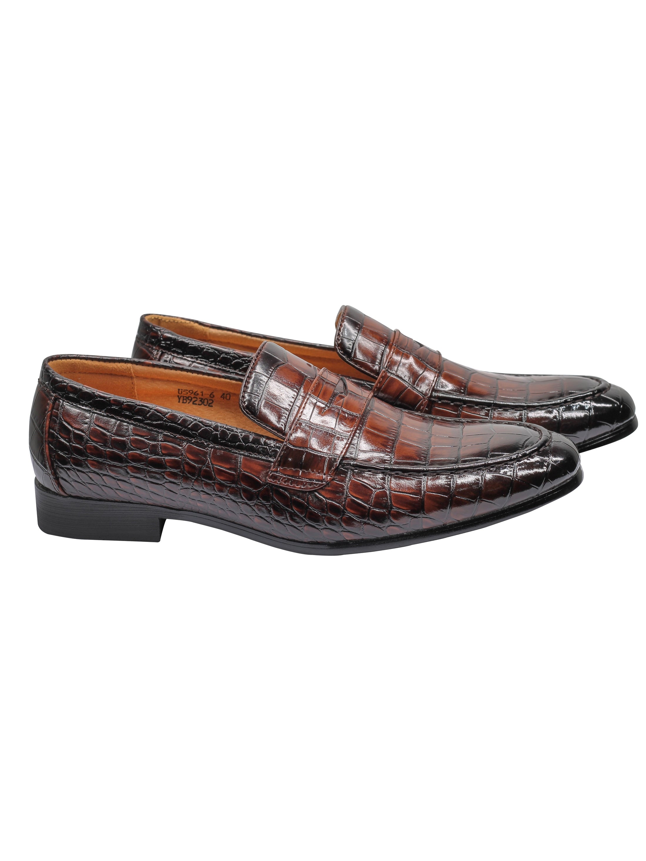 PRINTED PENNY LOAFERS