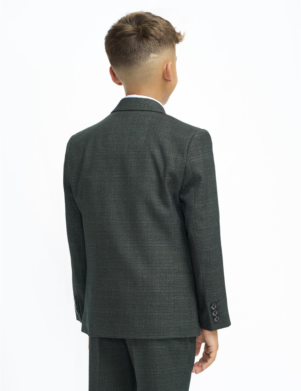 CARIDI OLIVE THREE PIECE BOYS SUIT