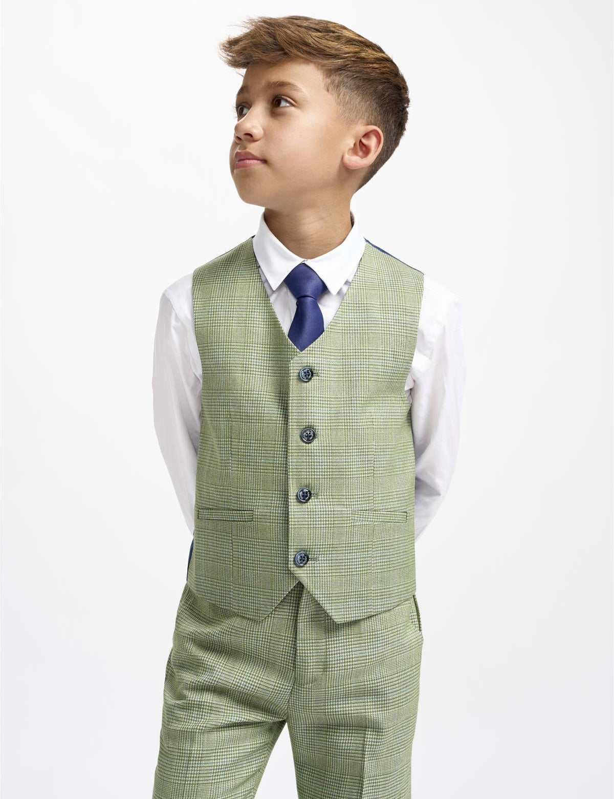CARIDI SAGE THREE PIECE BOYS SUIT