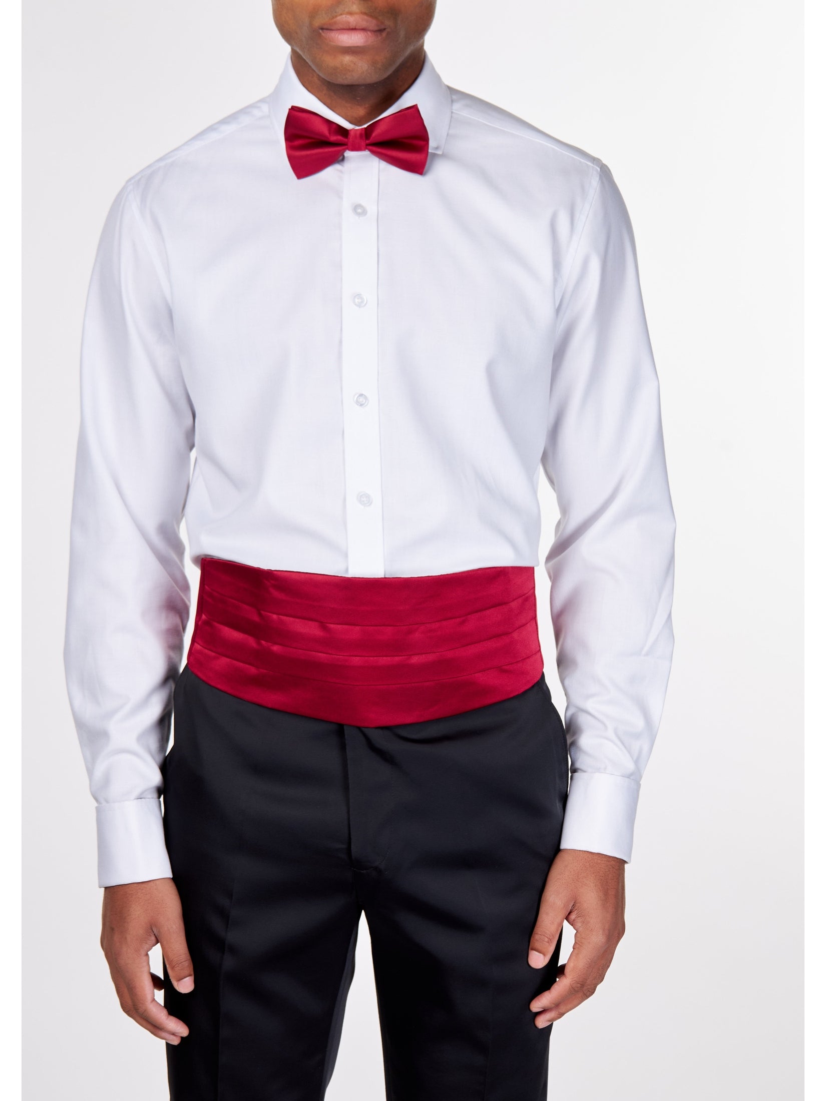 MAROON CUMMERBUND SET