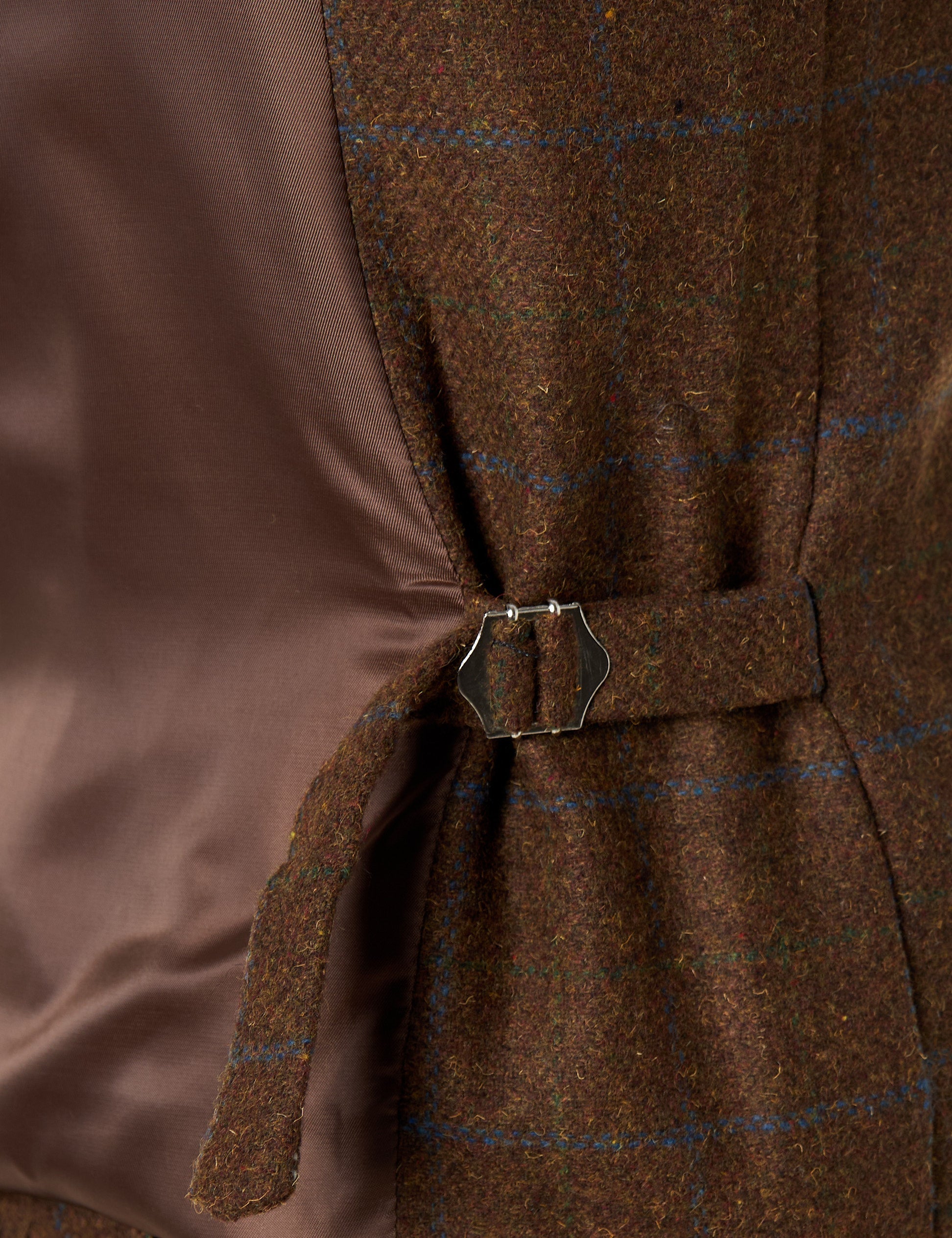 VITORI TWEED COLLAR BROWN WAISTCOAT