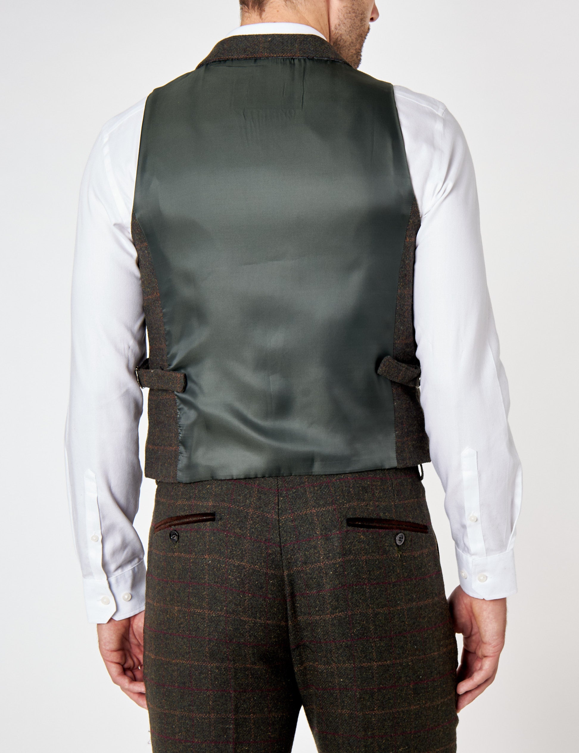 JUDE - DOUBLE BREASTED GREEN WAIST COAT