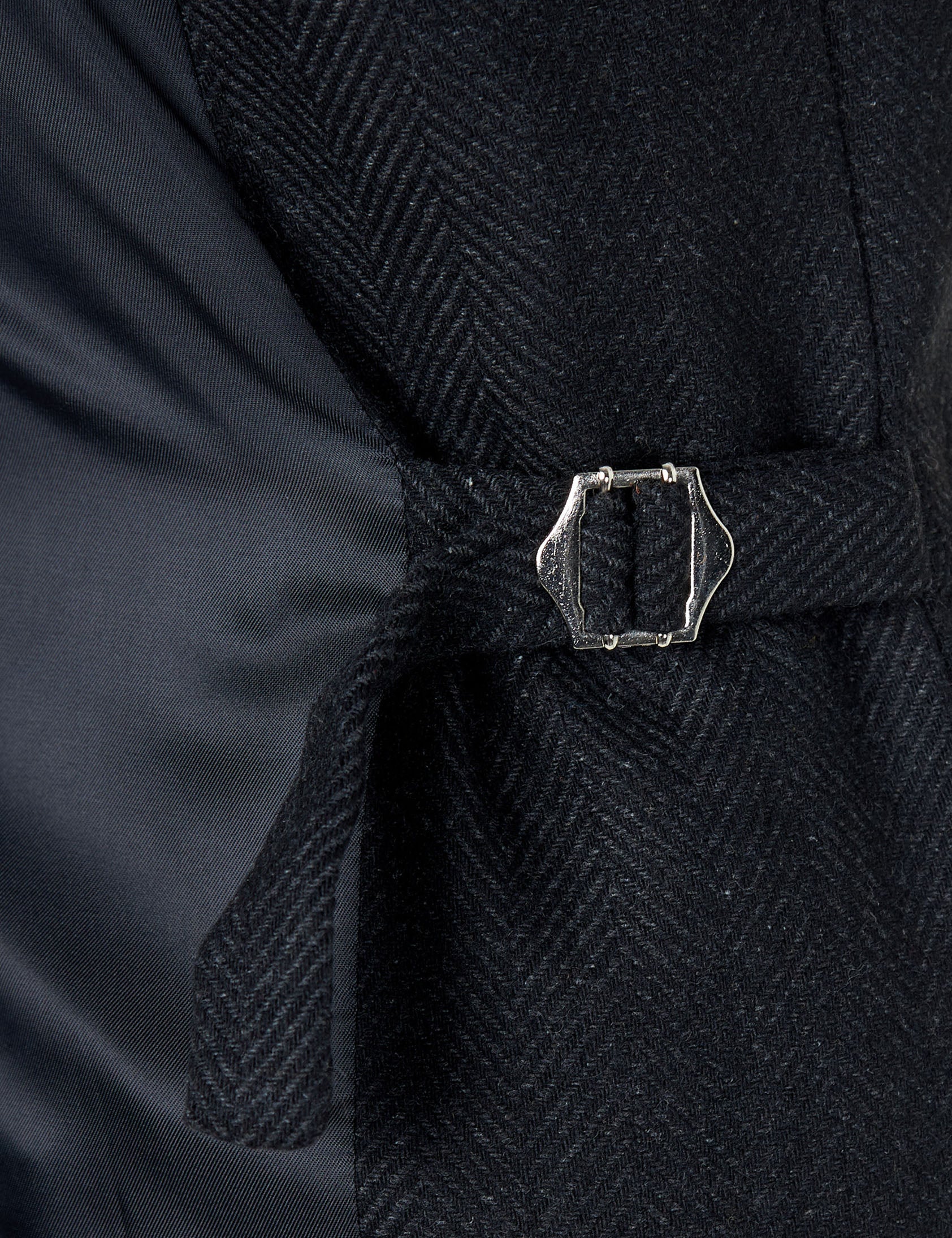 TYLER - HERRINGBONE TWEED DOUBLE BREASTED WAISTCOAT