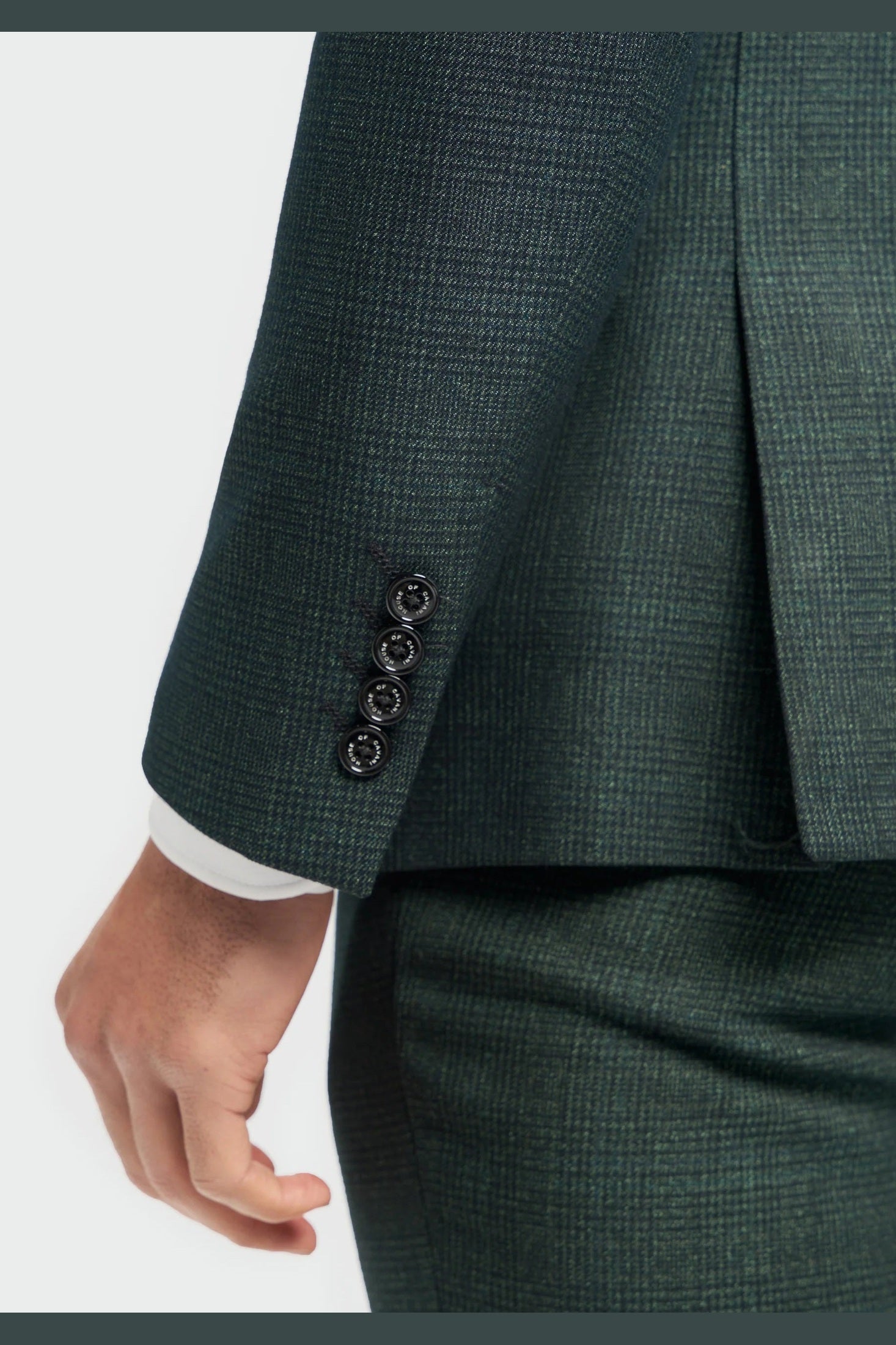 CARIDI - OLIVE 2 PIECE DOUBLE BREASTED SUIT BY CAVANI