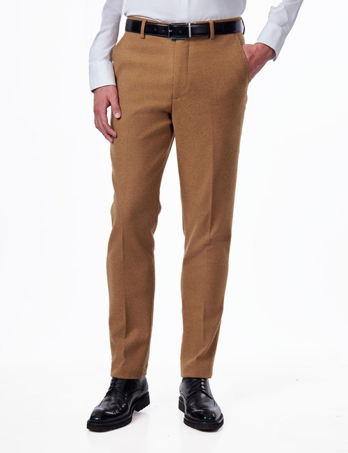 SEAN - Camel Tailored Suit Trousers