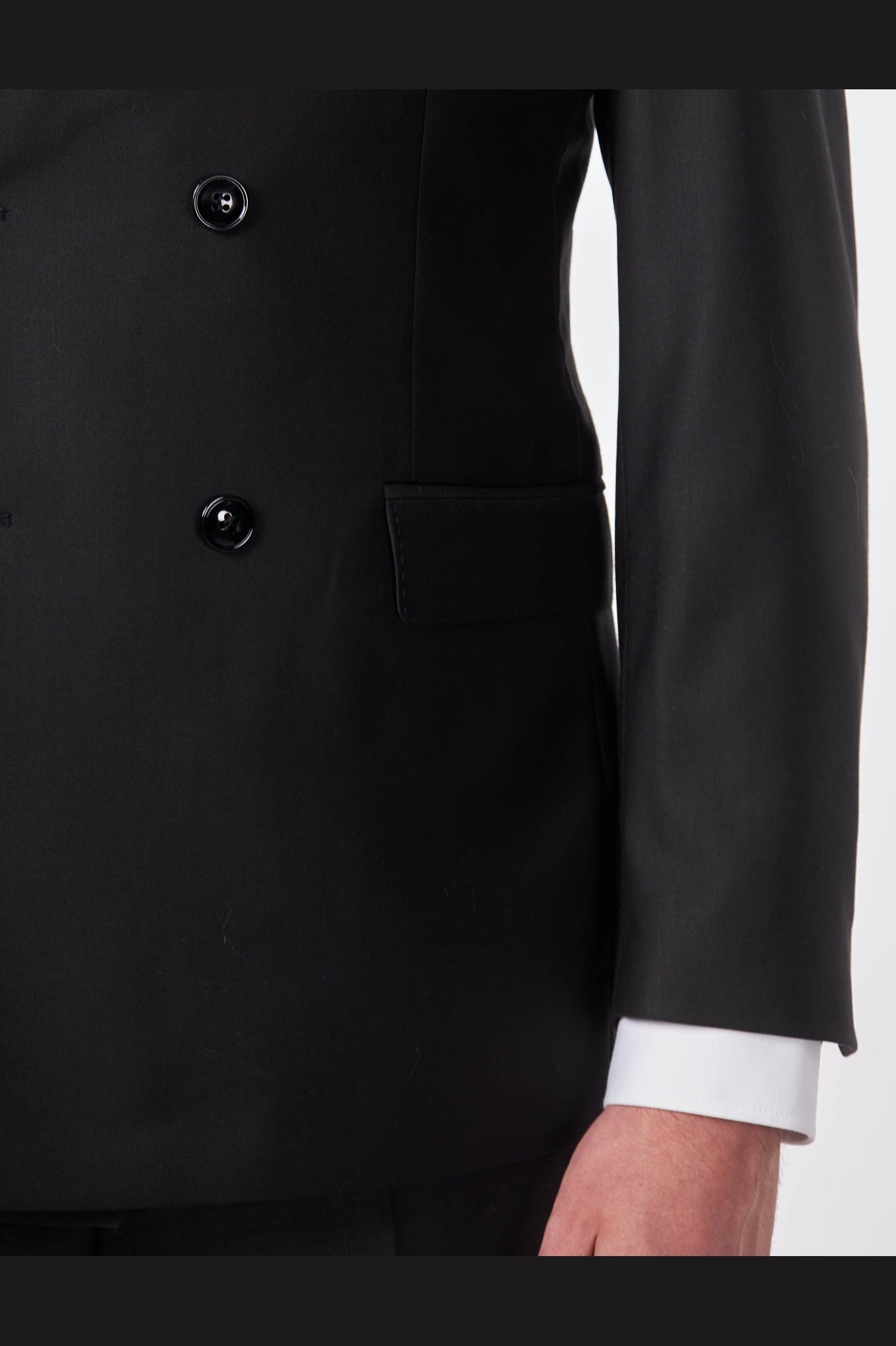 Black Double Breasted Suit – Slim Fit Tuxedo Jacket & Trouser