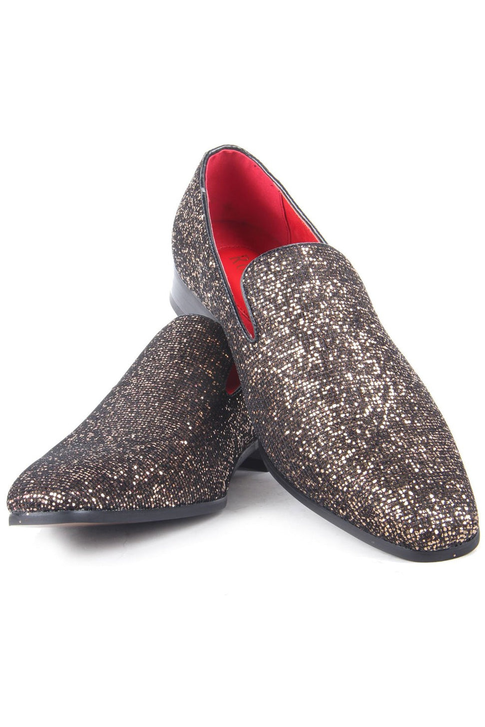 SHINY GOLD GLITTER LOAFER