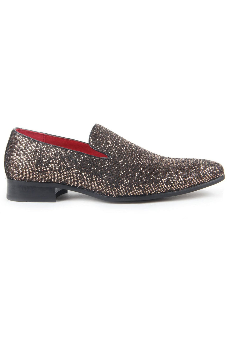 SHINY GOLD GLITTER LOAFER