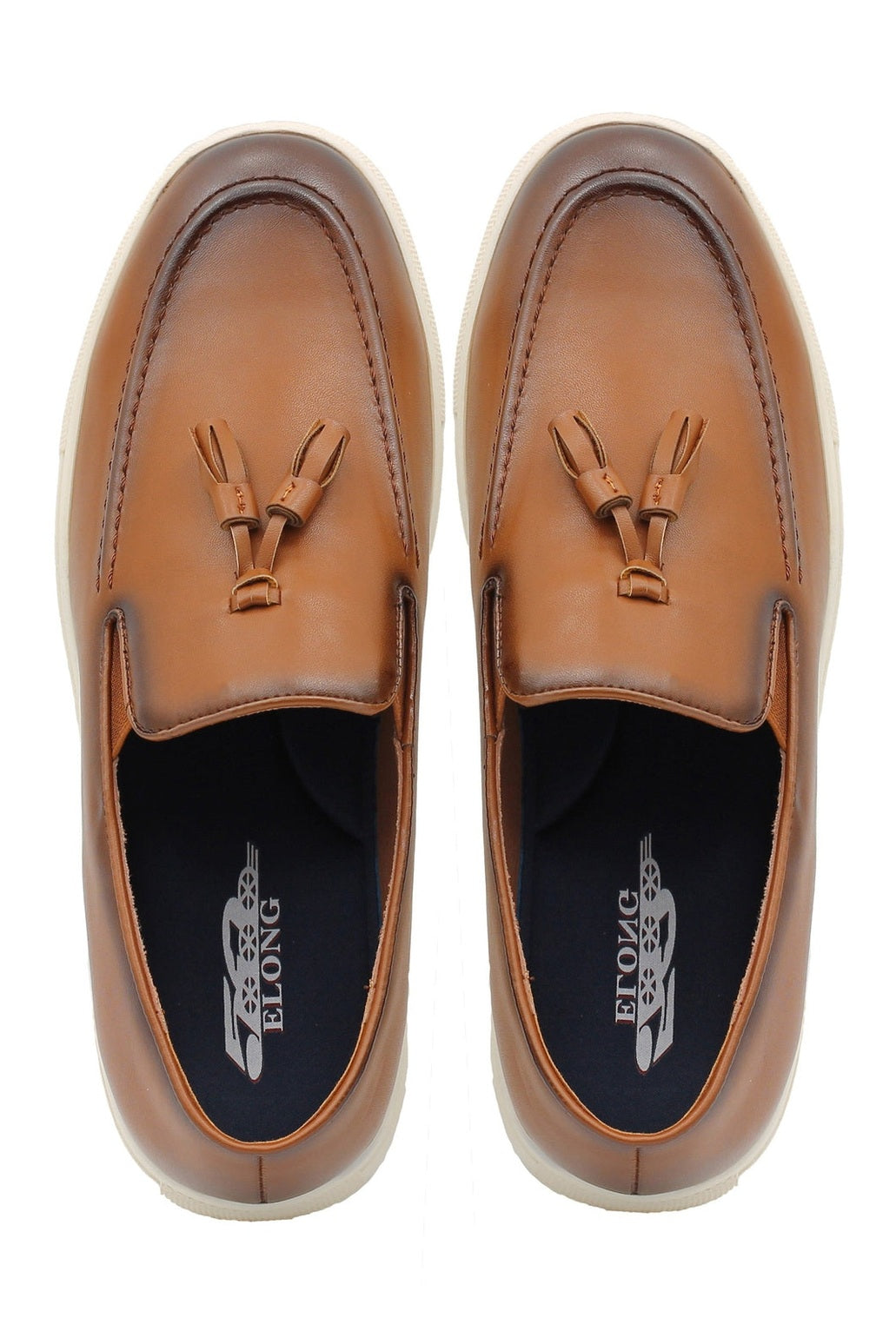 CASUAL FAUX LEATHER SNEAKERS WITH TASSELS