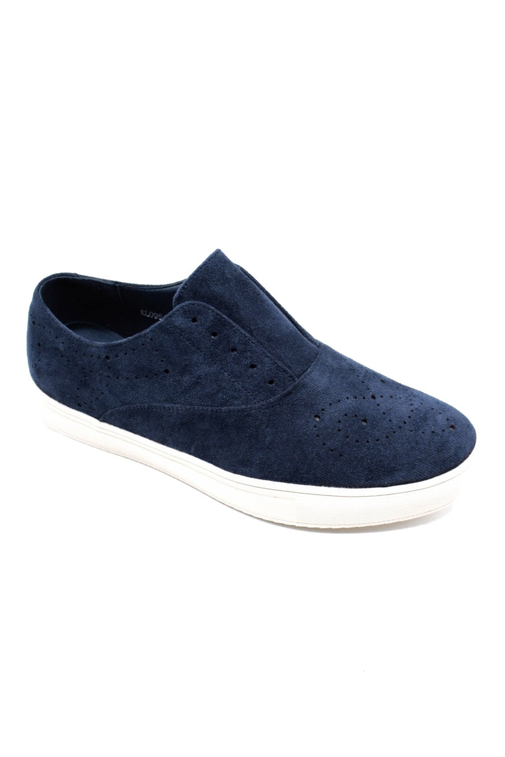 Mens Navy Suede Sports Sneaker Brogue Details