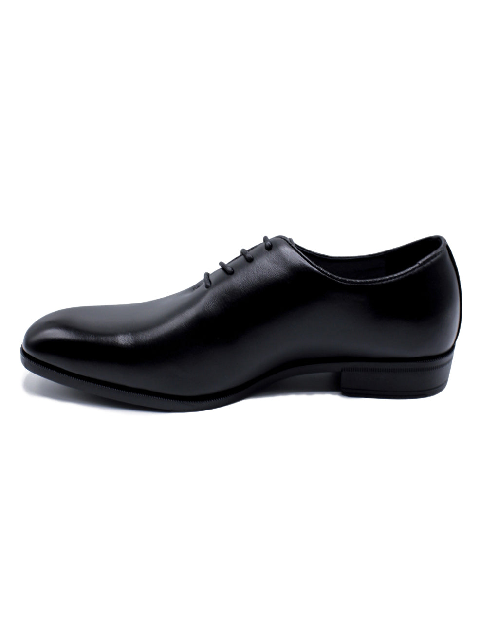 Men’s Black Wholecut Oxford Dress Shoes – Faux Leather