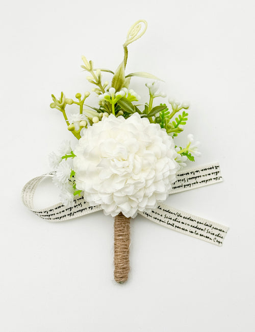 Tuxedo Flower Wedding Boutonniere Lapel Pin