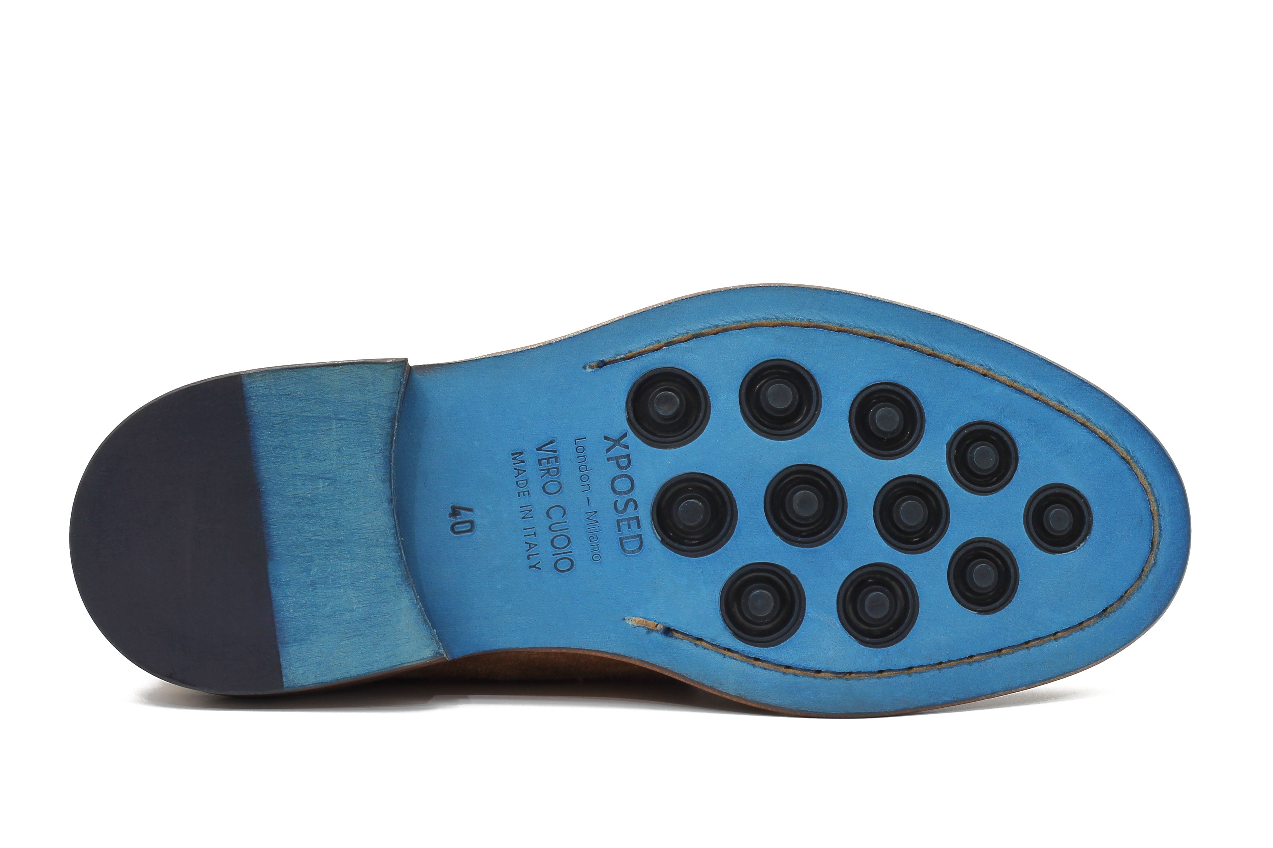 TAN ITALIAN SUEDE LEATHER CHELSEA BOOTS