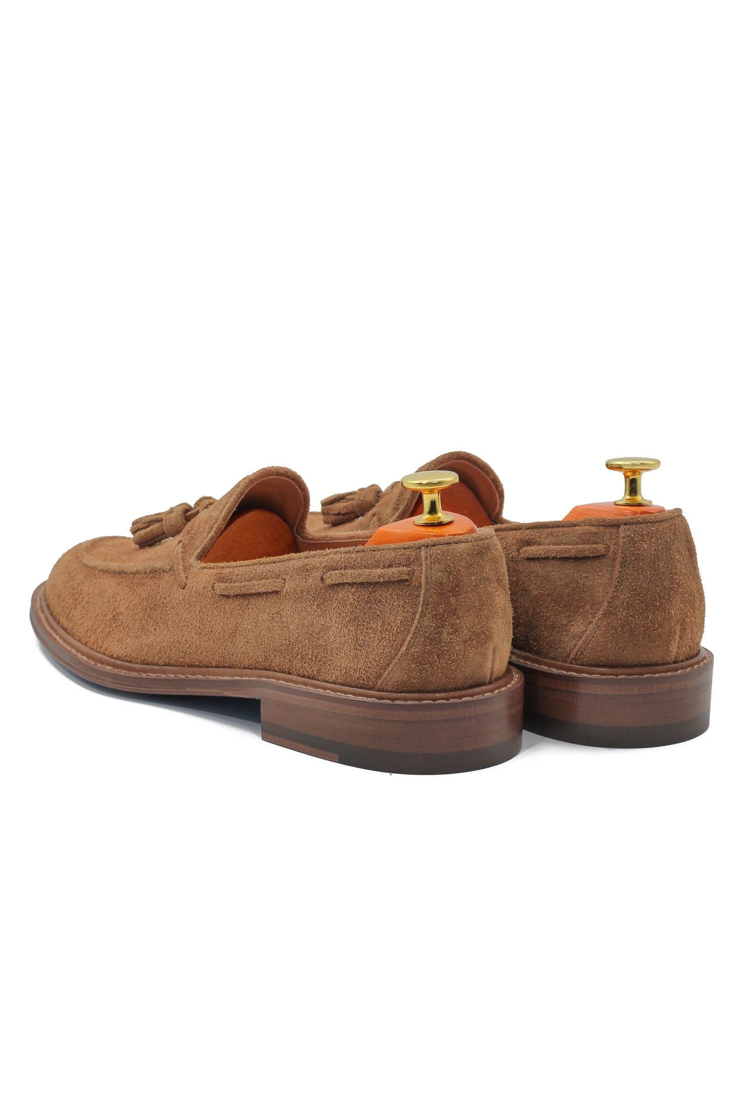 TAN ITALIAN SUEDE TASSEL LOAFER