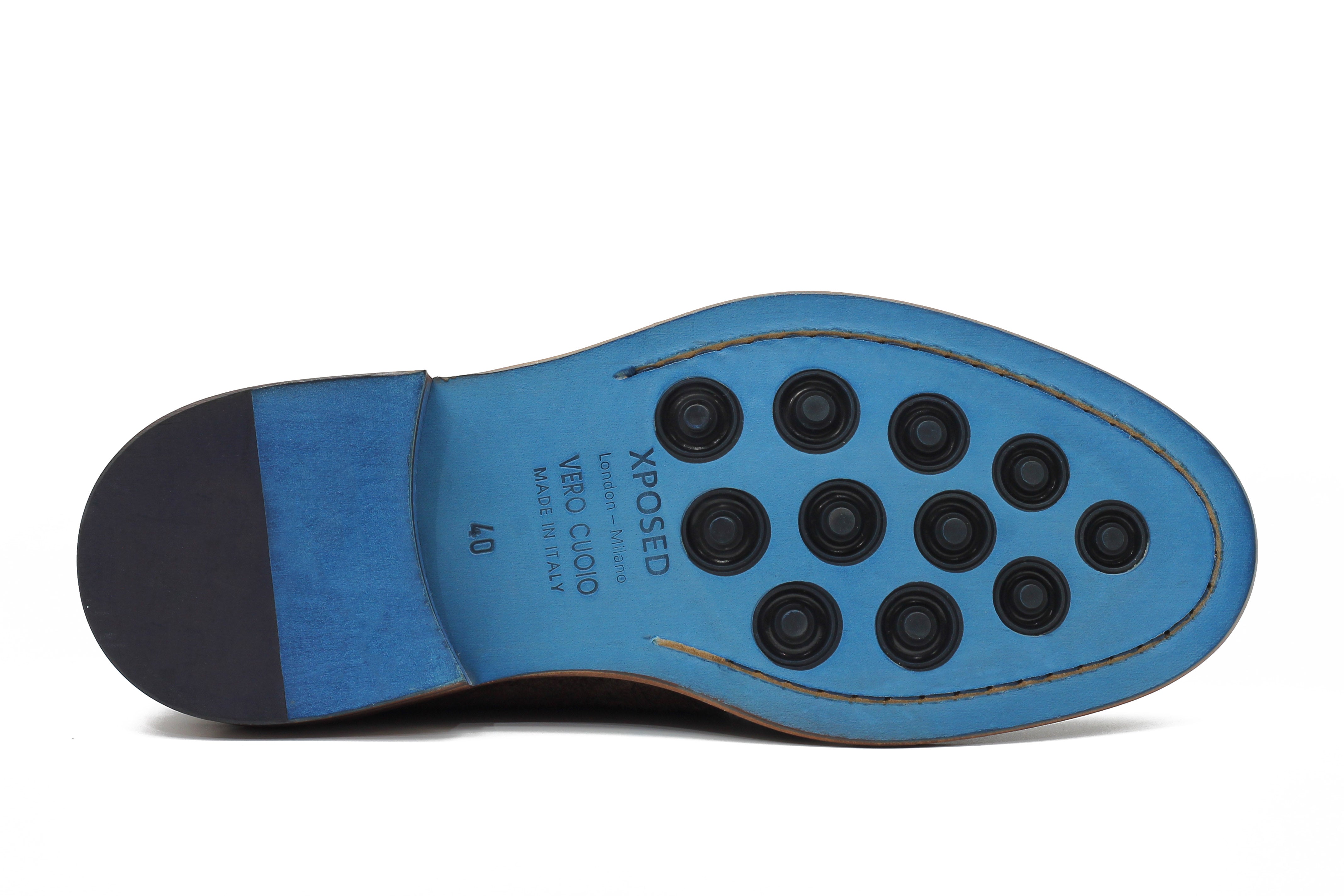 BROWN ITALIAN SUEDE TASSEL LOAFER