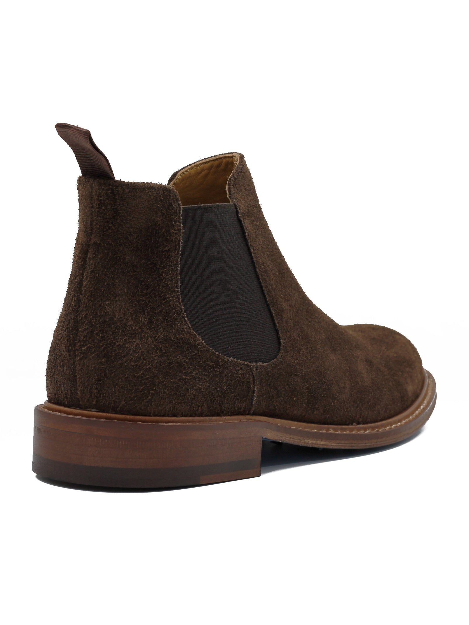 BROWN ITALIAN SUEDE LEATHER CHELSEA BOOTS