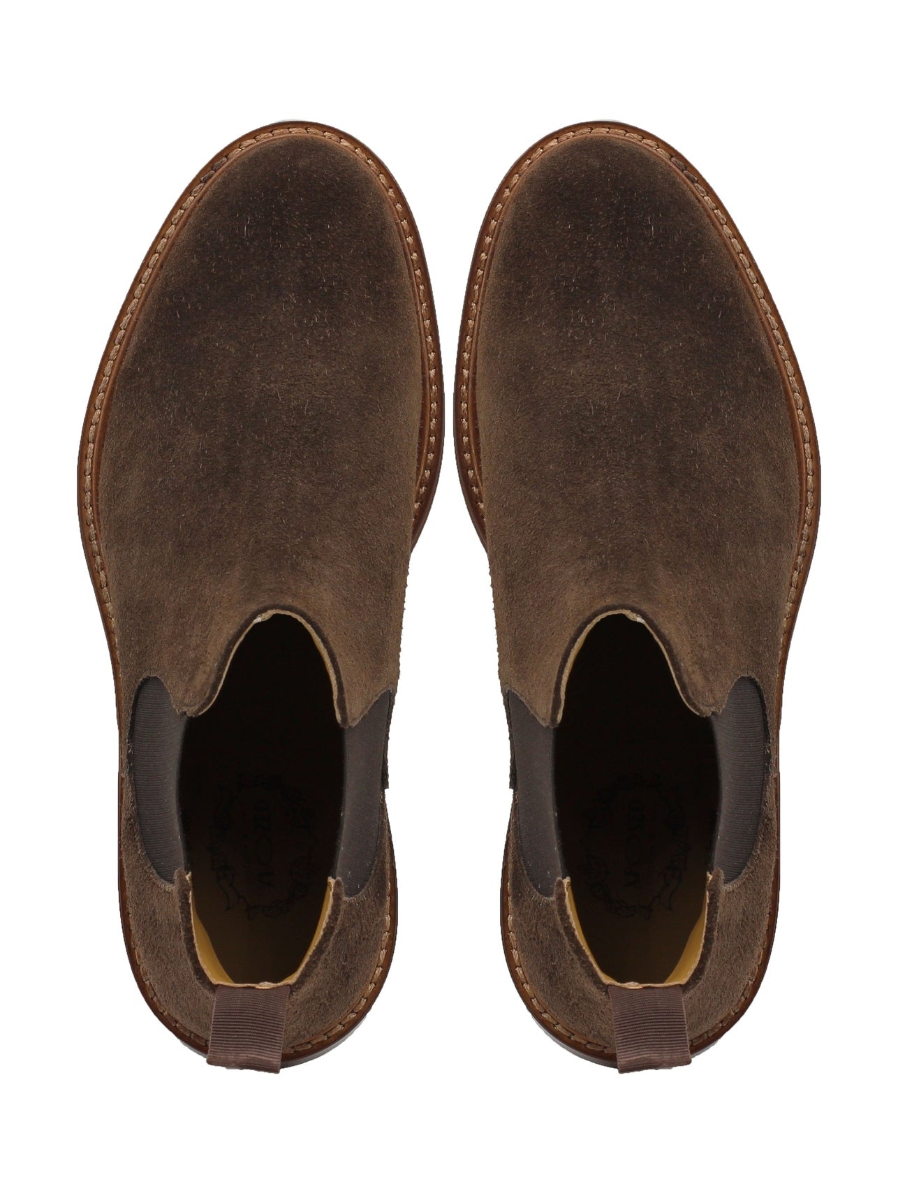 BROWN ITALIAN SUEDE LEATHER CHELSEA BOOTS