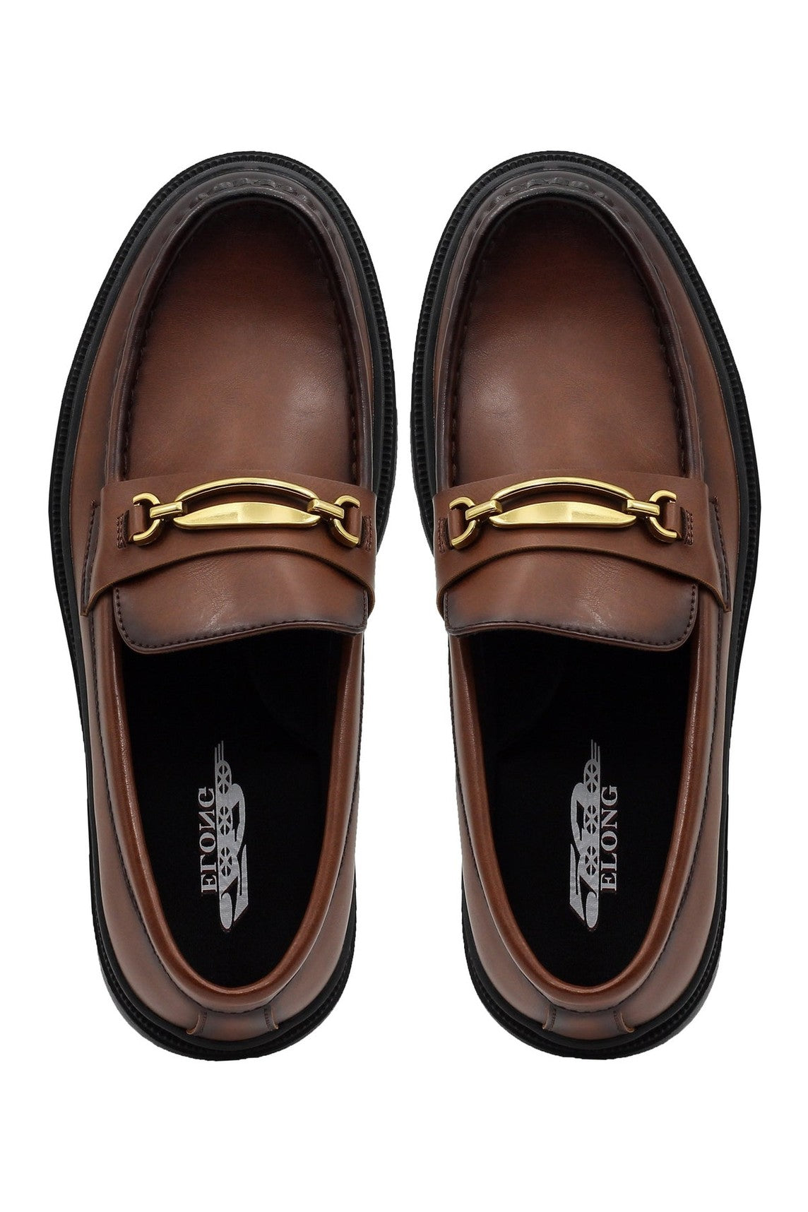 BROWN SNAFFLE BIT LOAFERS