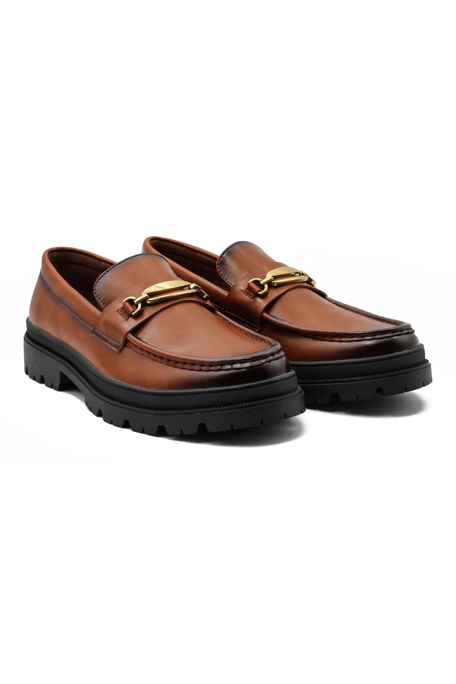 TAN SNAFFLE BIT LOAFERS
