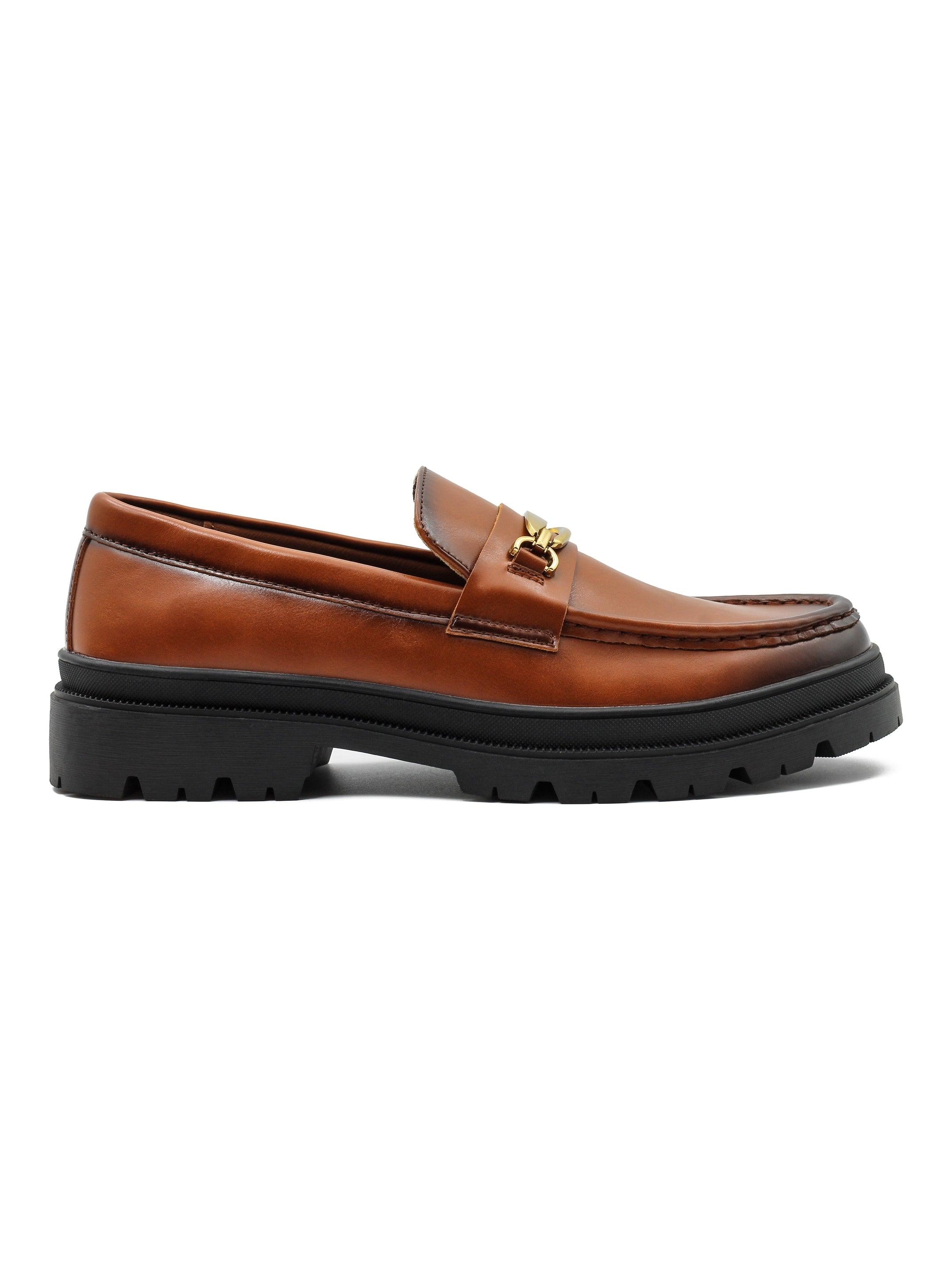 TAN SNAFFLE BIT LOAFERS