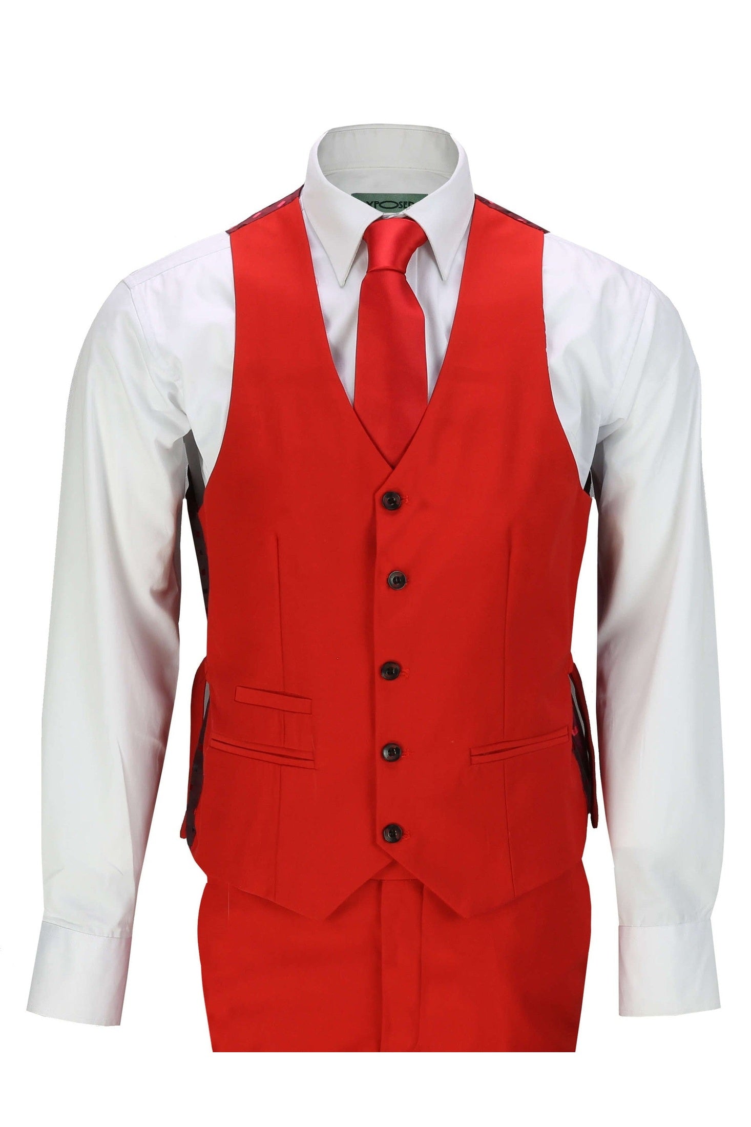 JROSS - RED FORMAL JACKET & WAISTCOAT