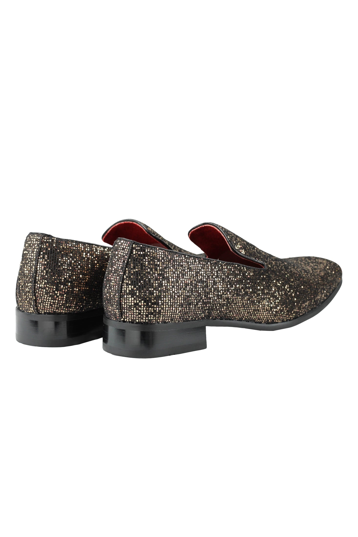 SHINY GOLD GLITTER LOAFER