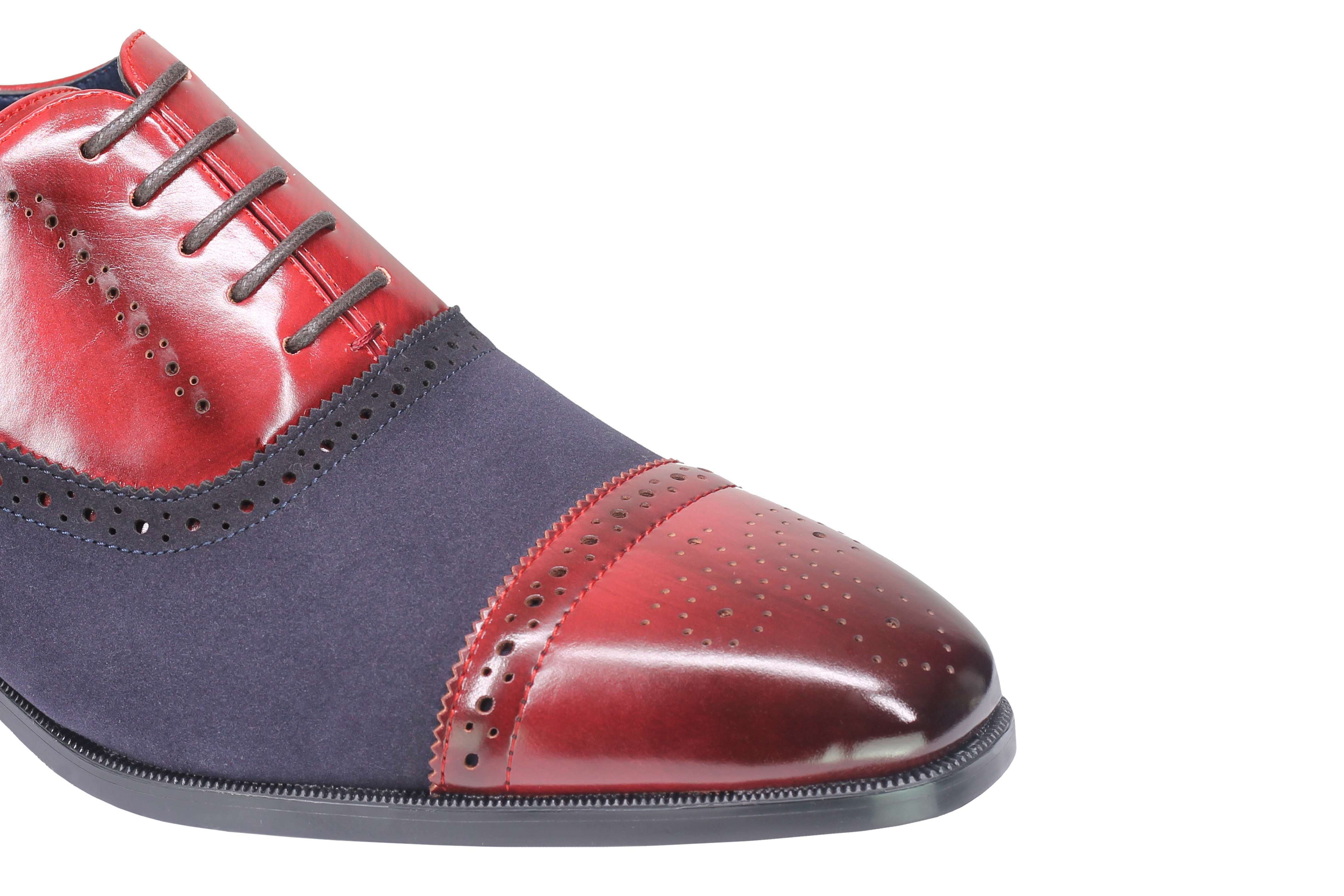 BROGUE - SUEDE & LEATHER OXFORD LACE UP