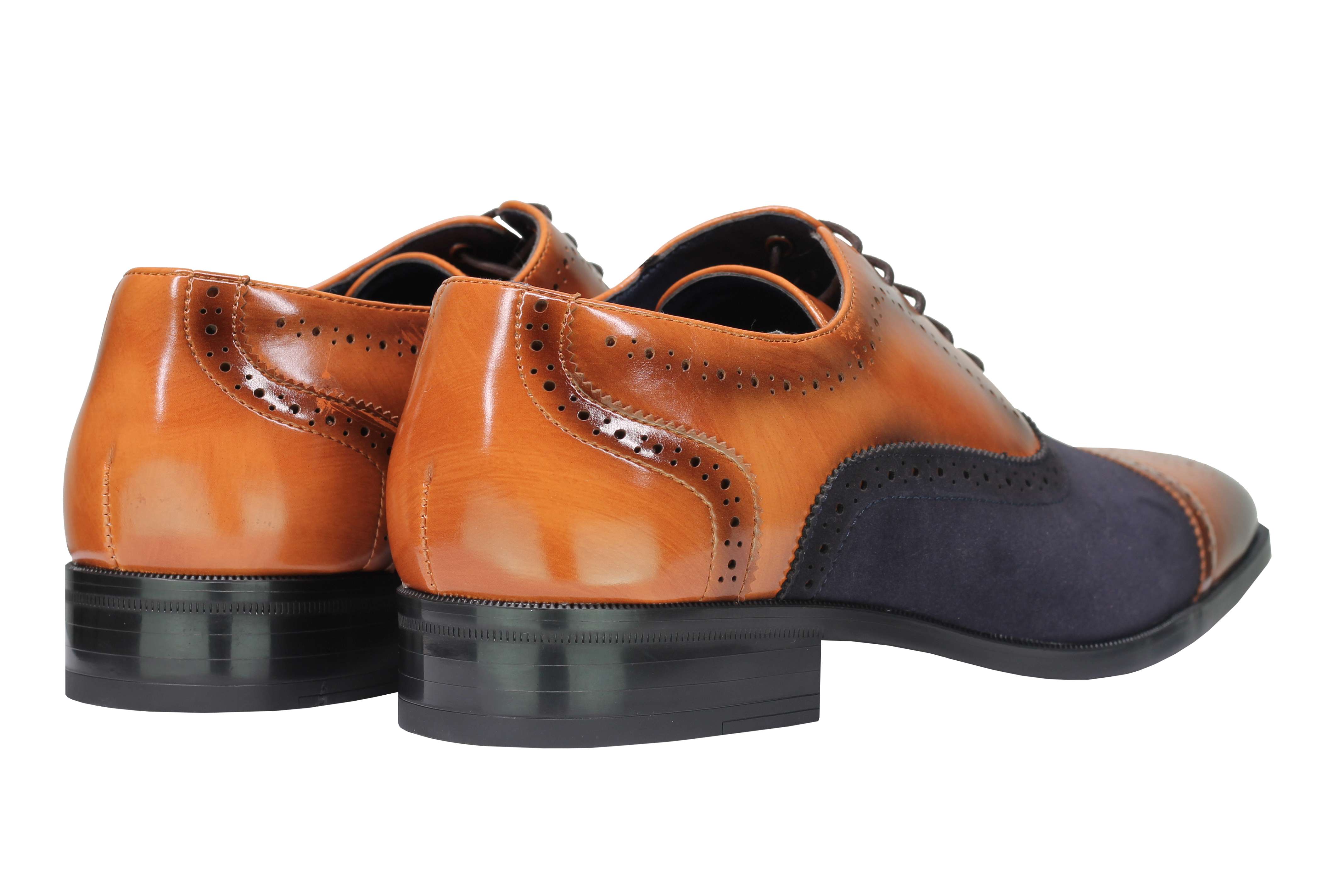 BROGUE - SUEDE & LEATHER OXFORD LACE UP