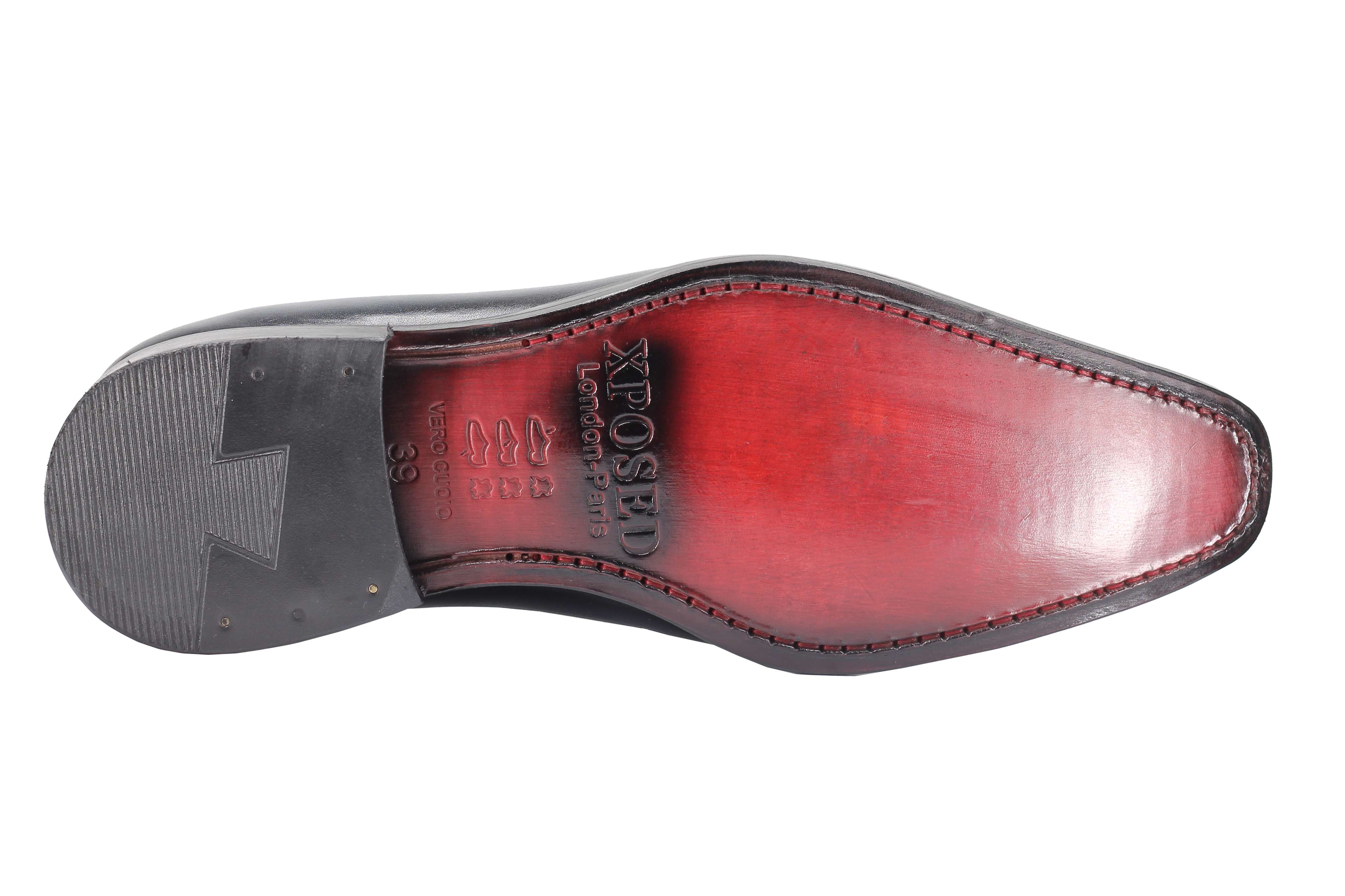 CALF LEATHER WHOLECUT OXFORD LACE UP SHOES