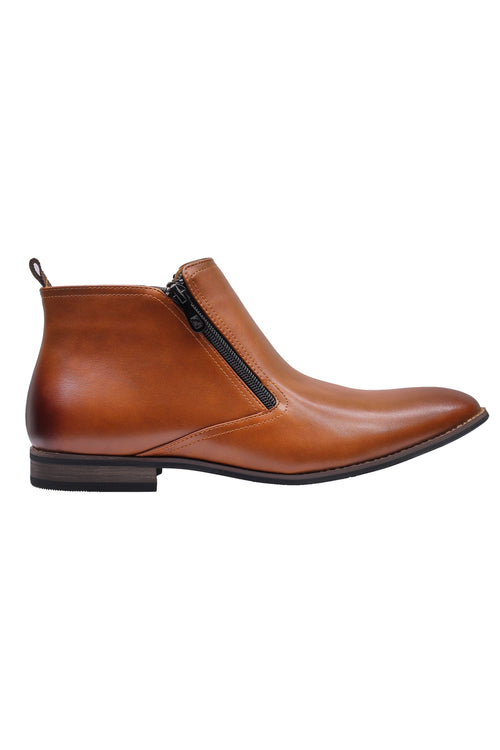 CHELSEA BOOTS EN SIMILI CUIR MARRON