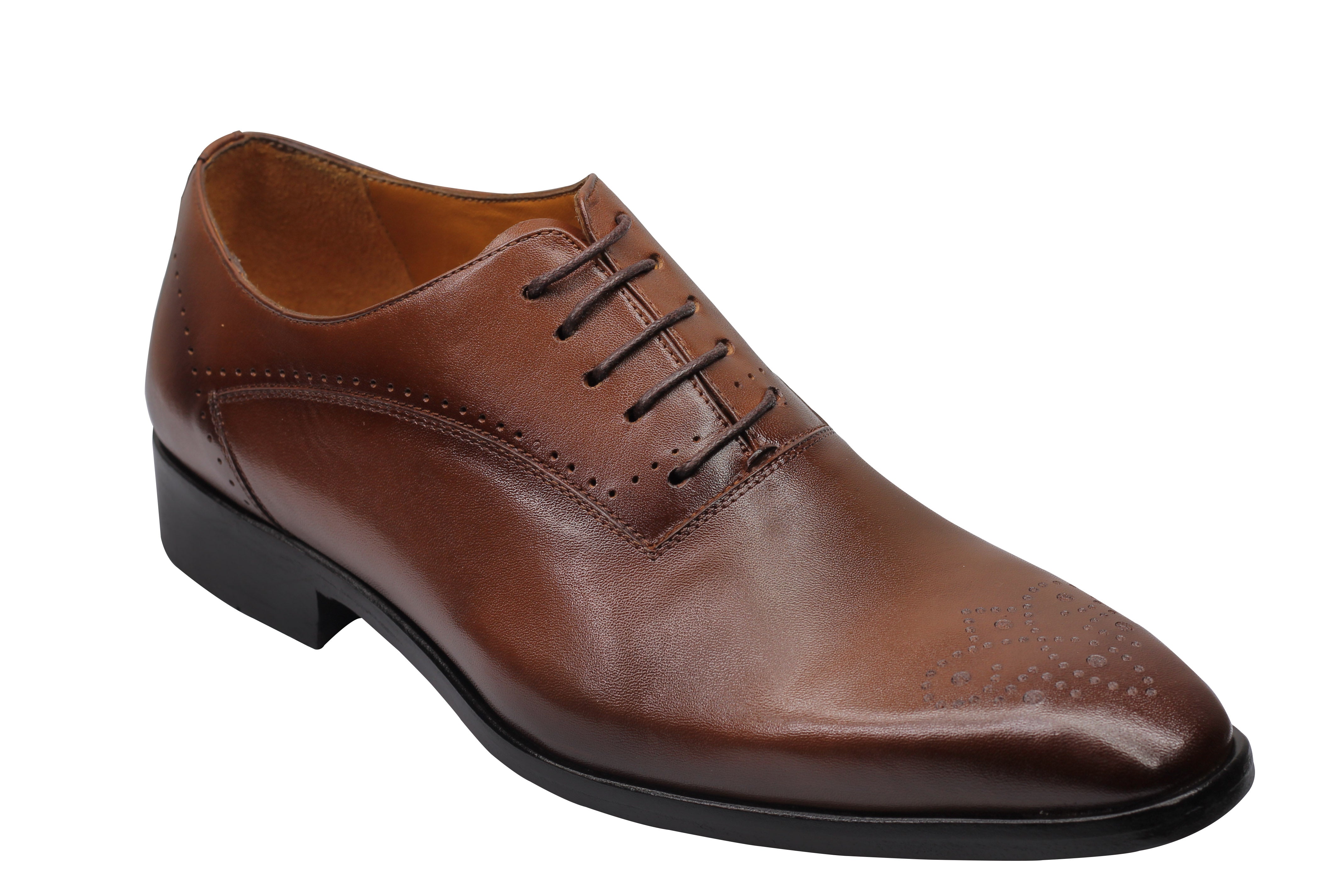BROWN - CALF LEATHER CLASSIC SEMI BROGUES