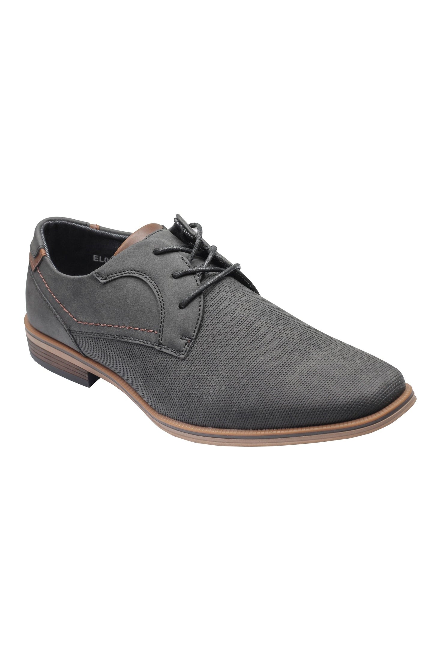 GREY LACE UP DERBY SHOES