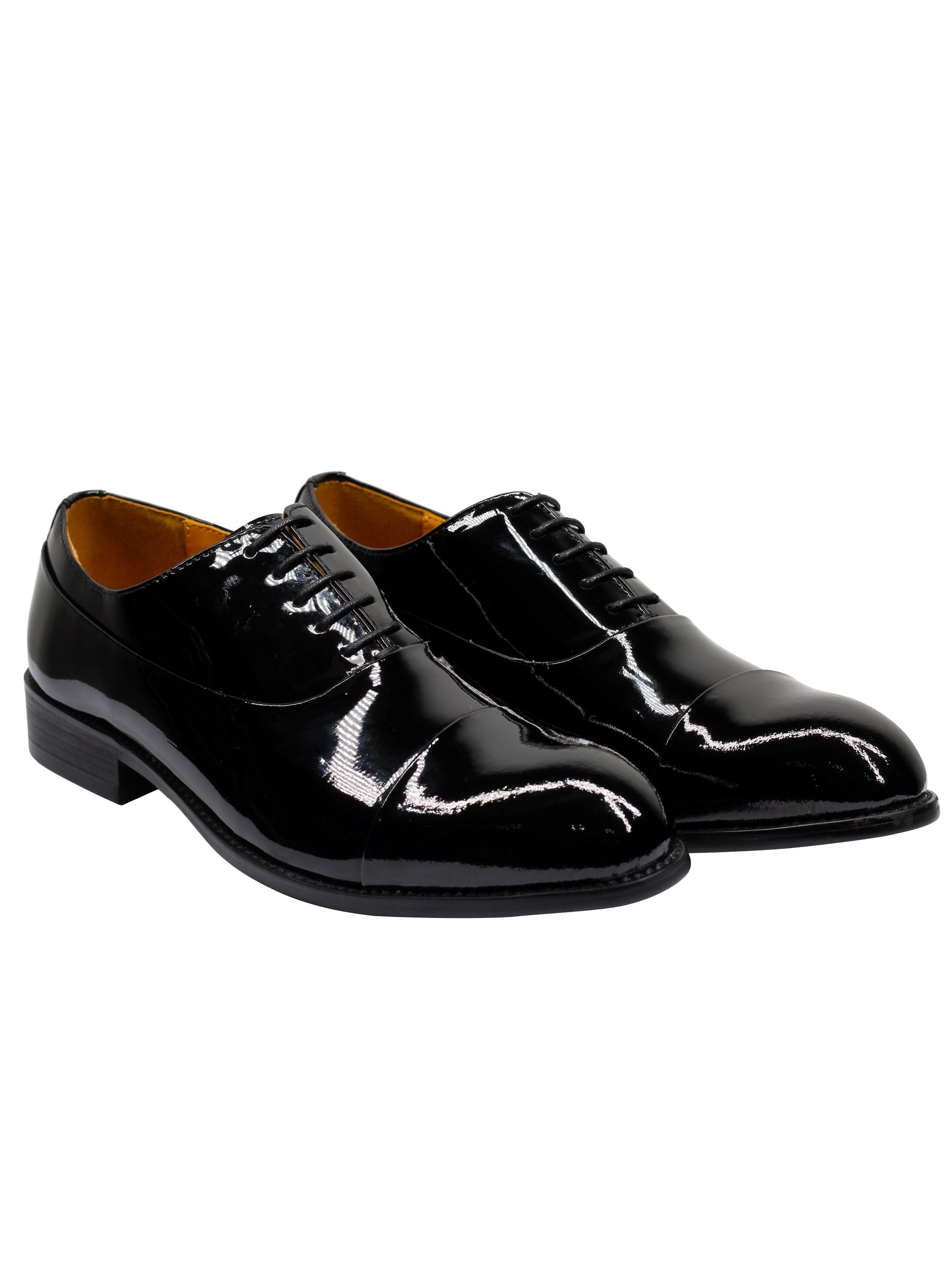 REAL LEATHER BLACK SHINY SHOES