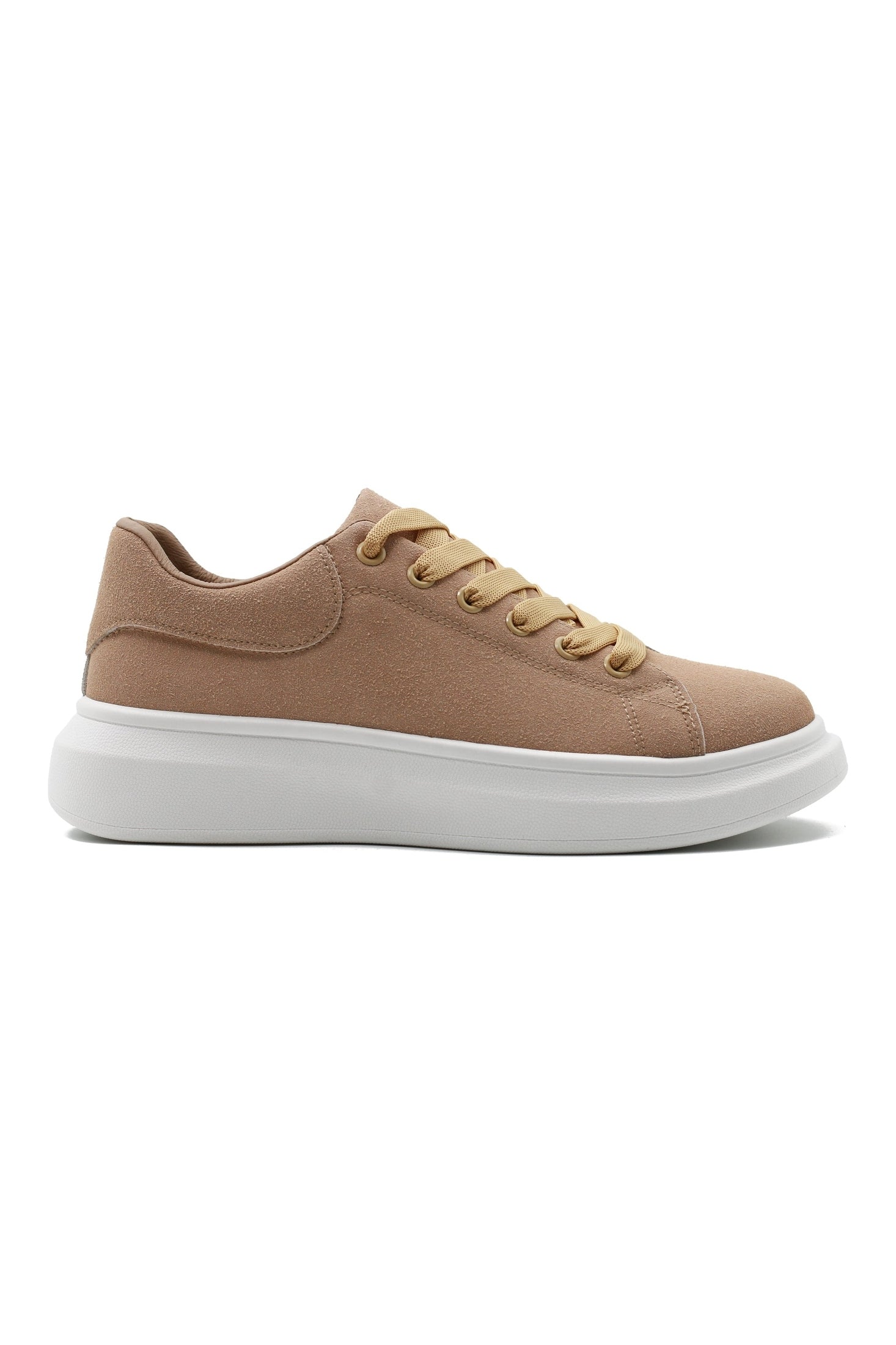 SUEDE LACE UP TRAINERS