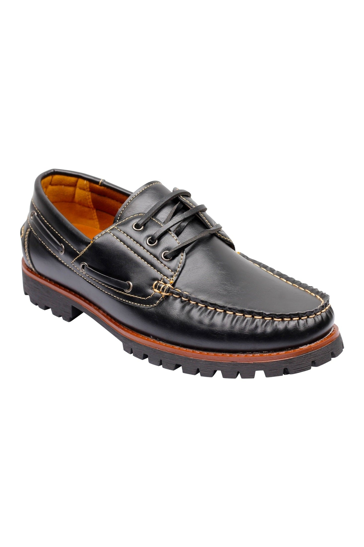 Faux Leather Boat Shoes