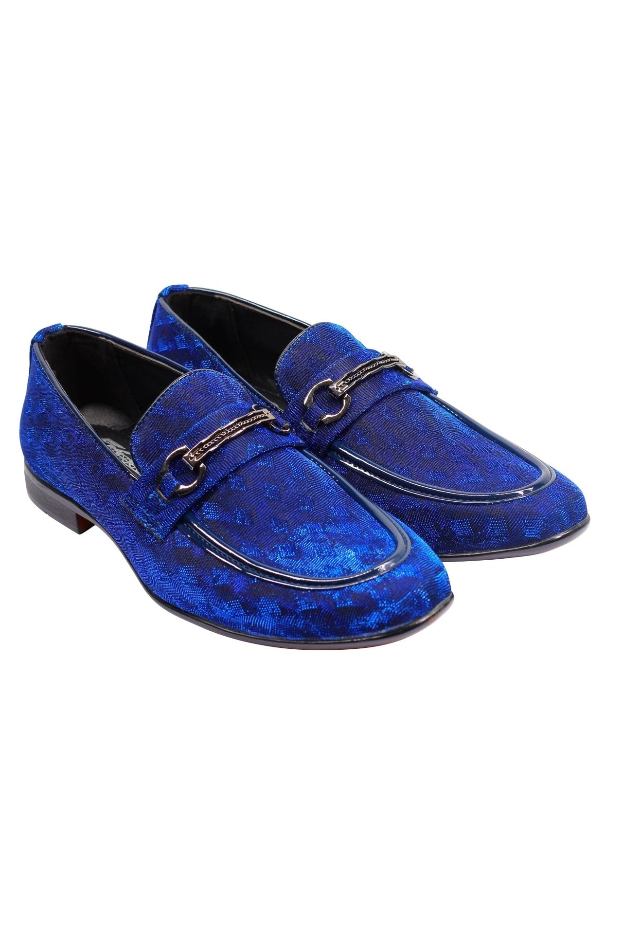 Party Loafers with Glittery Print