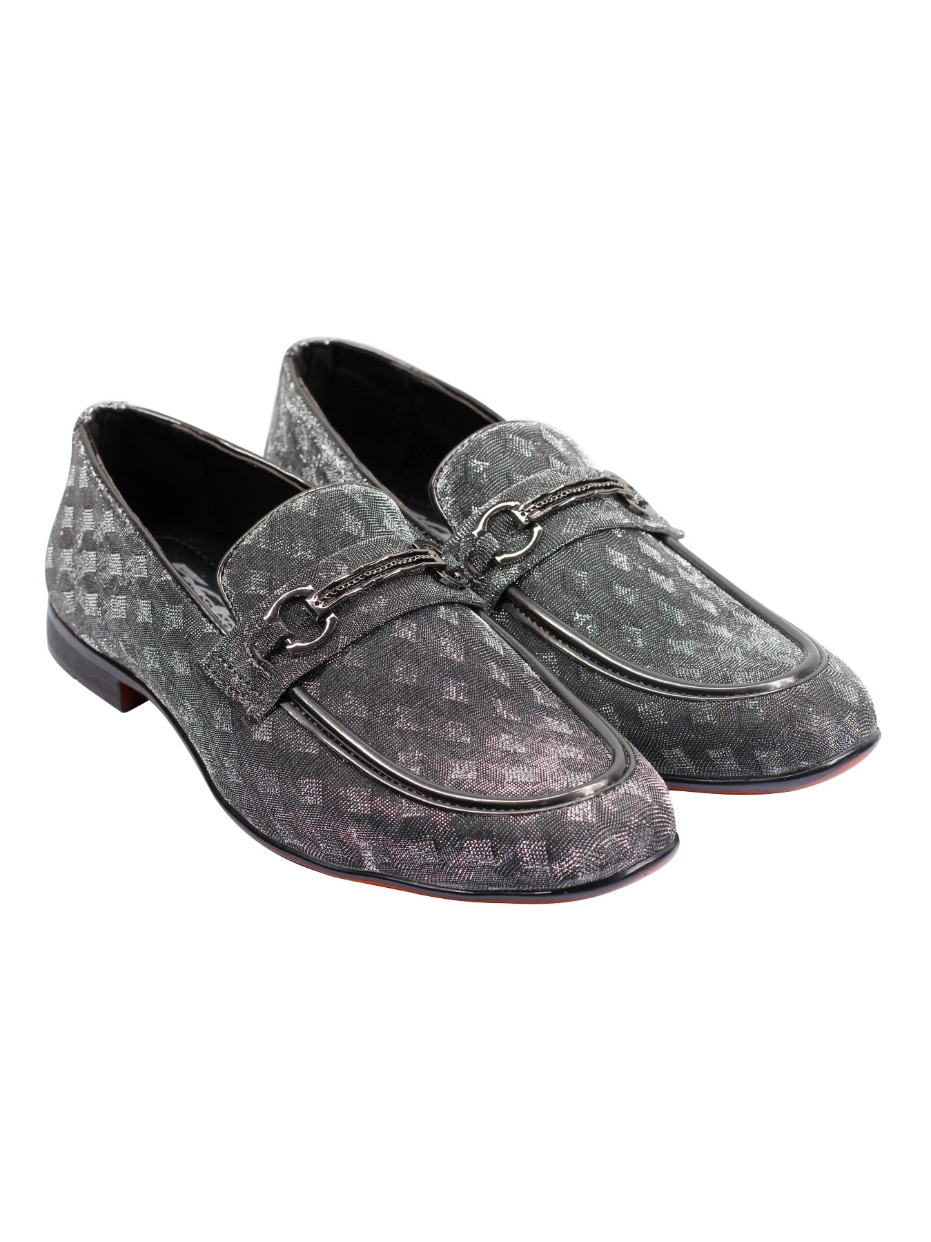 Party Loafers with Glittery Print