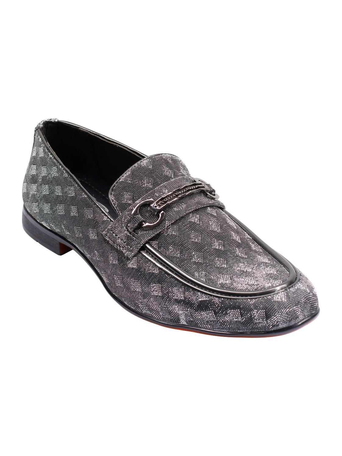 Party Loafers with Glittery Print