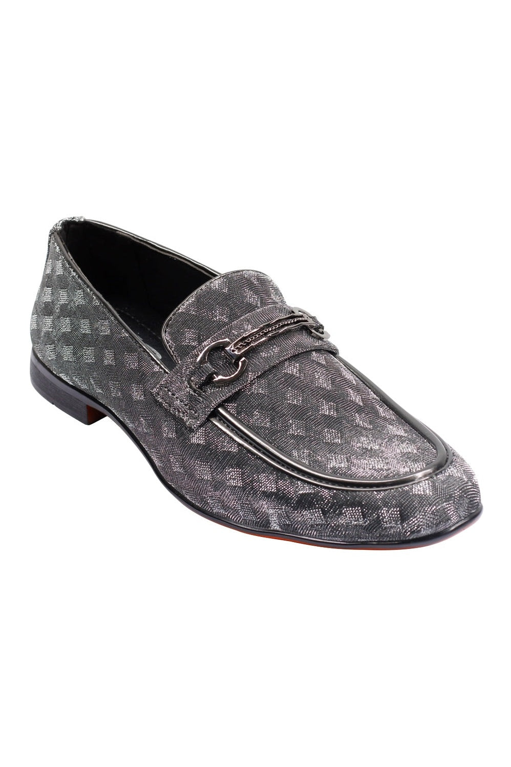 Party Loafers with Glittery Print